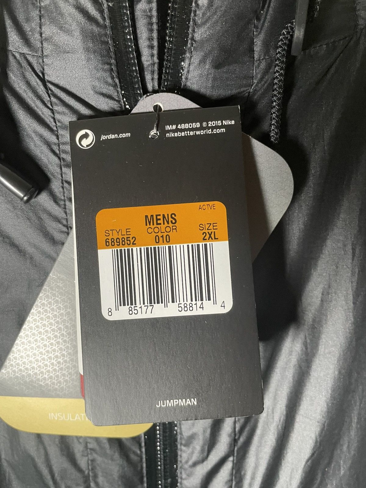 Jordan Brand Air Jordan Fly Hooded Parka 2XL Black NWT Black Size US XXL / EU 58 / 5 - 2 Thumbnail