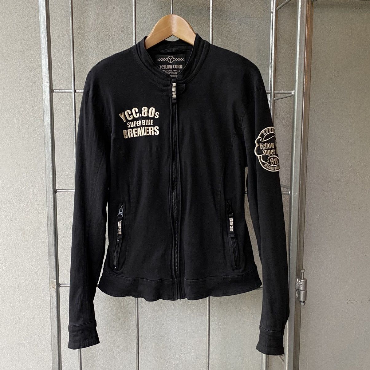 YELLOW CORN YELLOW CORN Black Super Bike Jacket Size M / US 6-8 / IT 42-44 - 3 Thumbnail