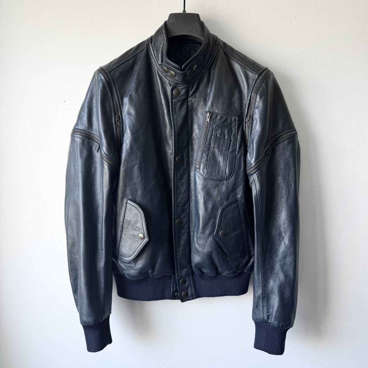 Maison Margiela SS2007 Martin Margiela Multi-Zip Bomber Leather Jacket Size US M / EU 48-50 / 2 - 1 Thumbnail