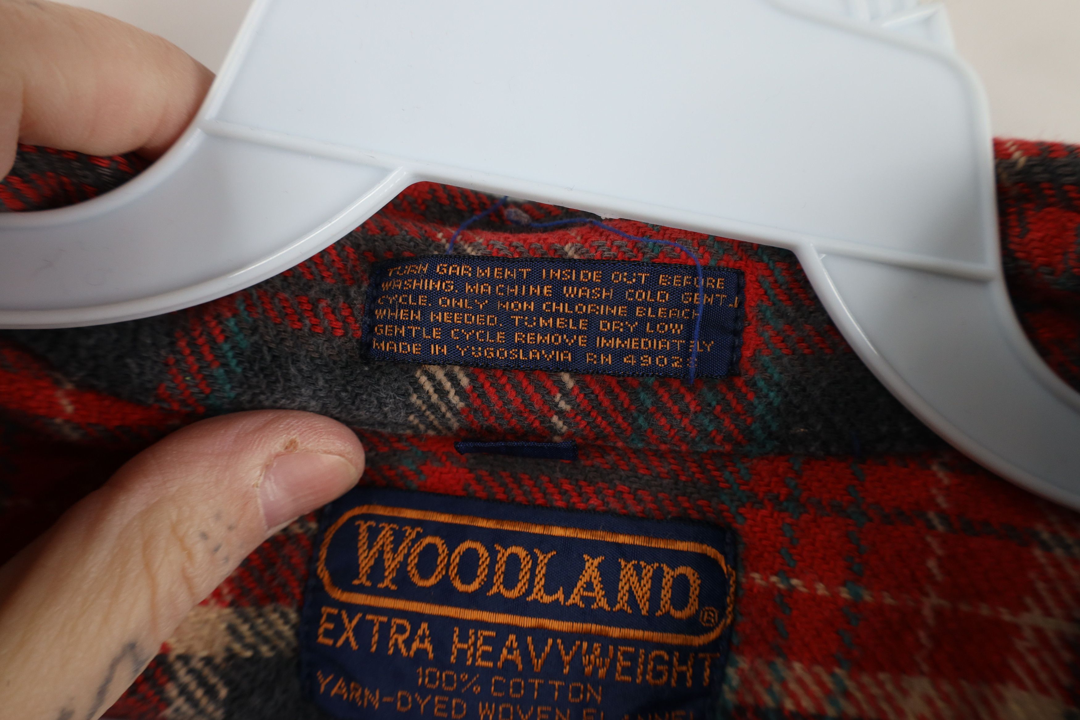 Vintage Vintage 70s Streetwear Heavyweight Button Shirt Plaid Size US L / EU 52-54 / 3 - 8 Thumbnail