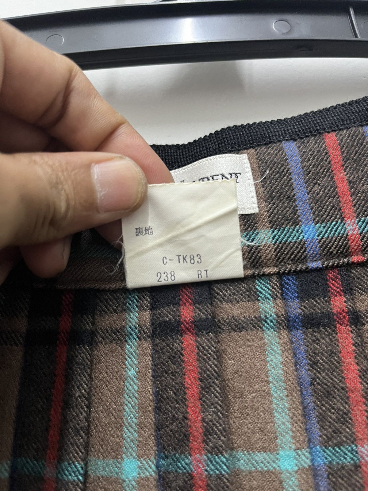 Yves Saint Laurent Vintage Yves Saint Laurent Paris YSL Wool Tartan Skirt Women Size 25" / US 0 / IT 36 - 8 Thumbnail