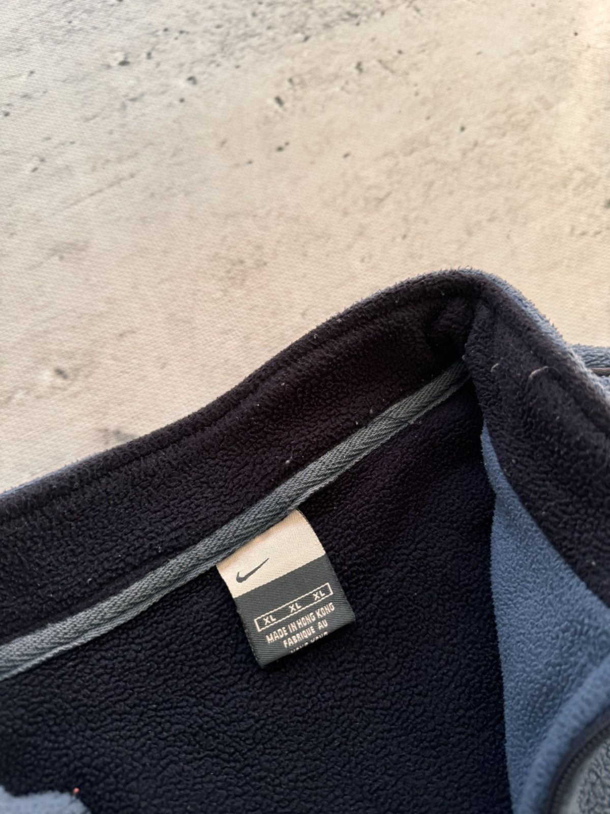 Nike × Vintage NIKE TEDDY 1/3 ZIP VINTAGE CENTER LOGO OVERSIZE SWEATSHIRT Size US XL / EU 56 / 4 - 5 Thumbnail