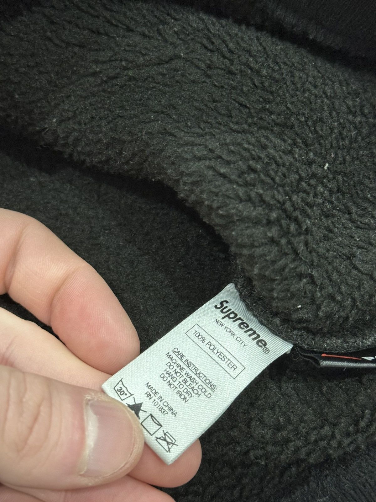 Supreme Supeme FW17 Polartec Deep Pile Crewneck Sweatshirt Size US M / EU 48-50 / 2 - 11 Thumbnail