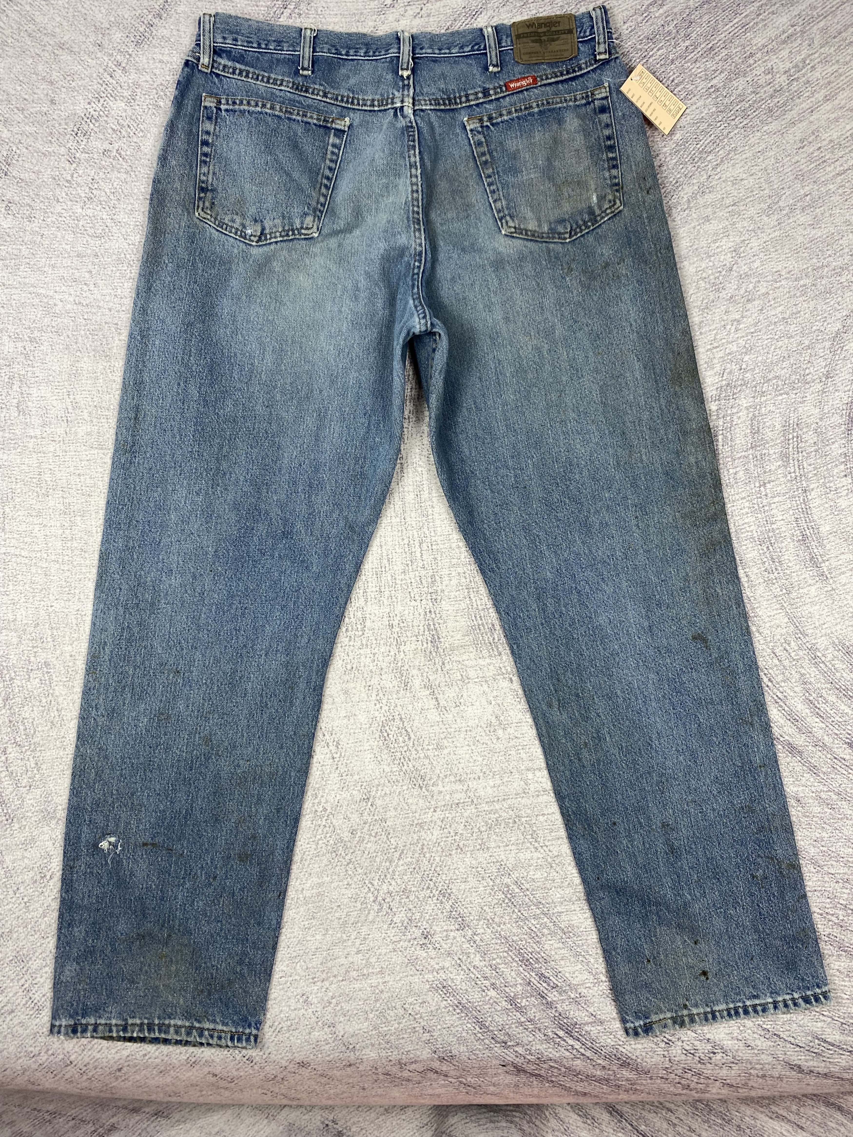 Wrangler Vintage Wrangler Distressed Blue Denim Jeans P0486 Size US 38 / EU 54 - 9 Thumbnail