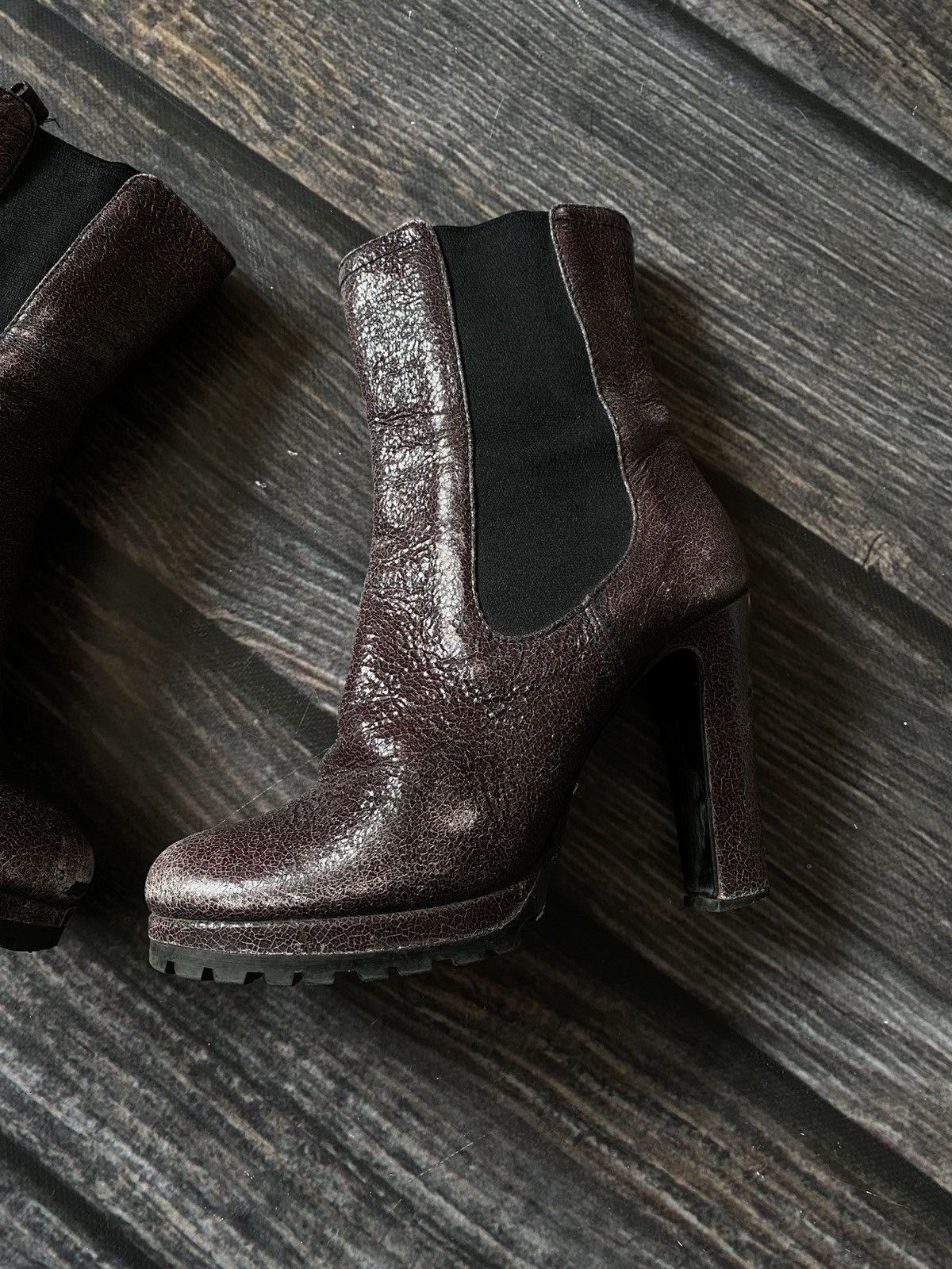 Prada Prada leather heels boots avant garde Size US 9 / IT 39 - 5 Thumbnail