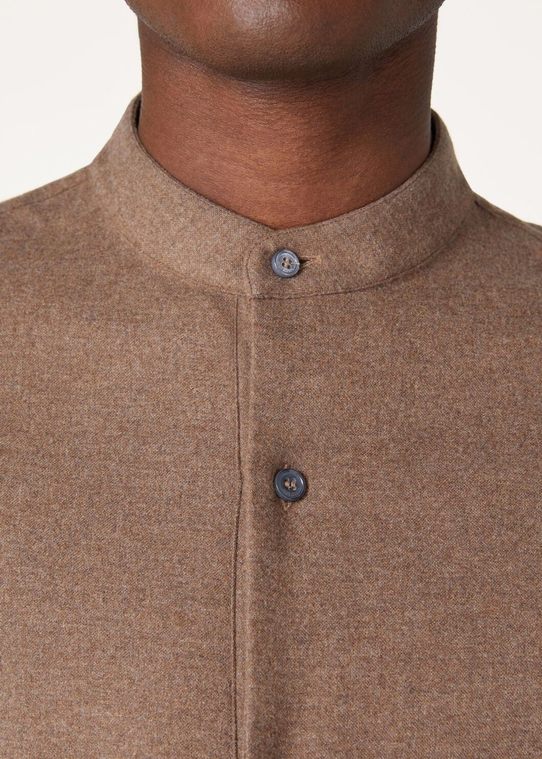 Loro Piana o1w1db10725 FAO7158 Elia Polo Shirt in Light Brown Size US XL / EU 56 / 4 - 3 Thumbnail