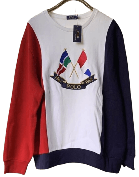 Polo Ralph Lauren Tri-Color Cross Flags Sweatshirt XL