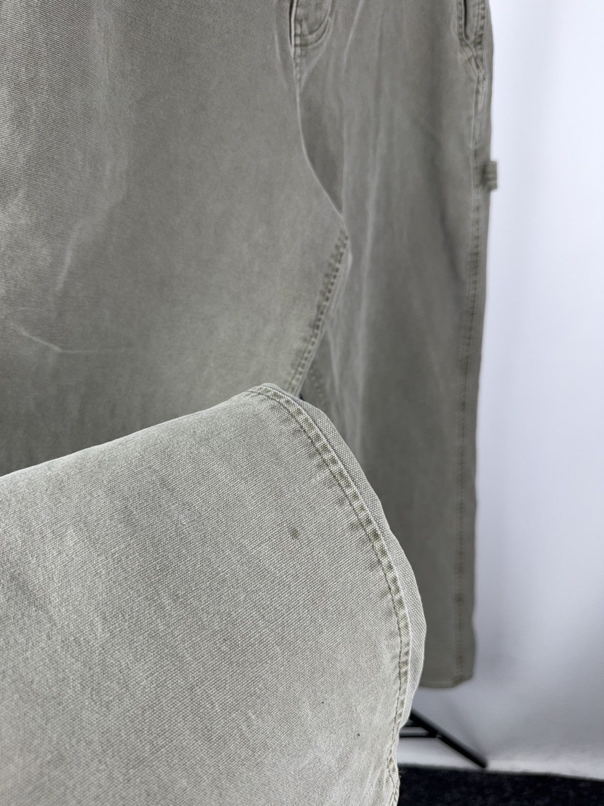 Abercrombie & Fitch 00s Abercrombie&Fitch Workwear Denim Carpenter Faded Pants Size US 30 / EU 46 - 4 Thumbnail