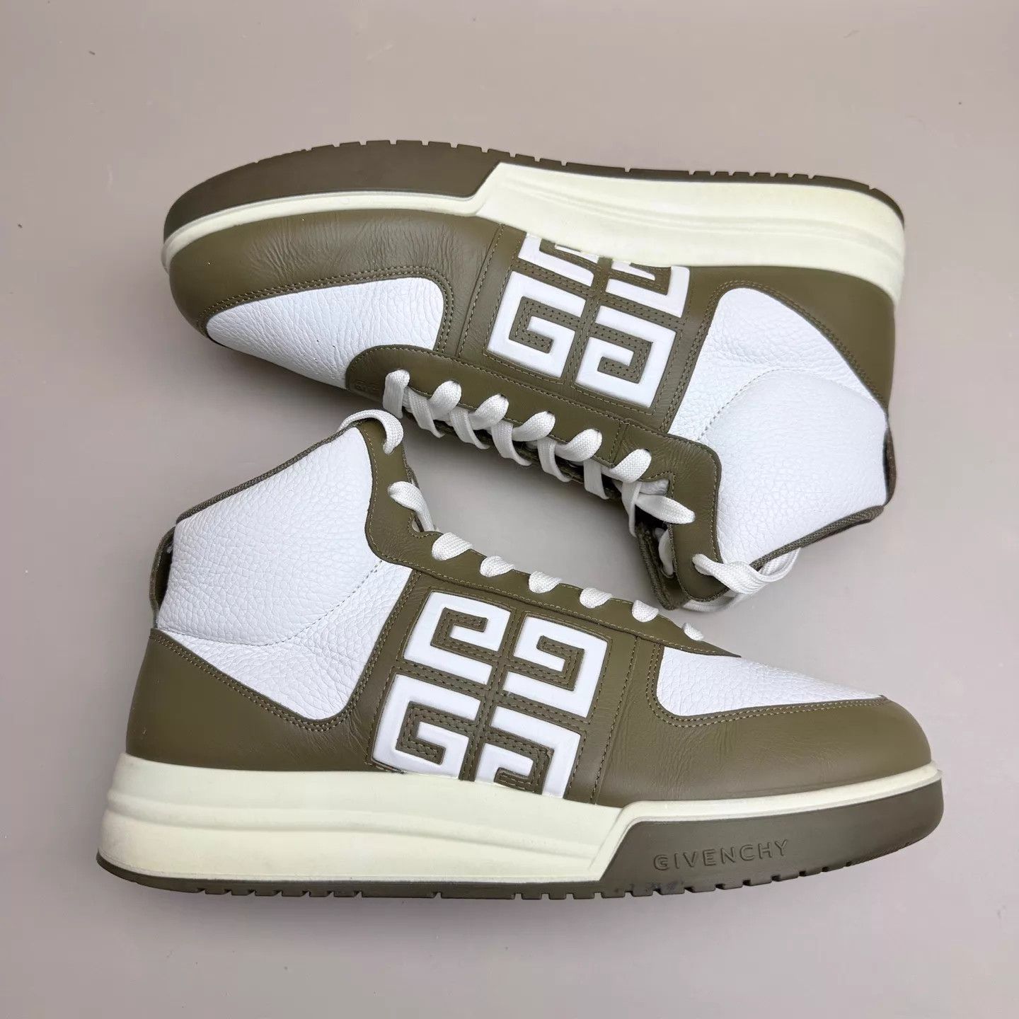 Givenchy Givenchy White Blue Logo Hi-Top Sneaker 43 99 New Size US 10 / EU 43 - 4 Thumbnail