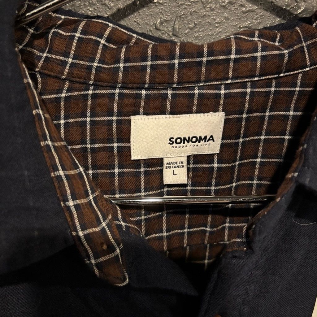 Sonoma Sonoma Men's Navy Shirt Size US L / EU 52-54 / 3 - 4 Thumbnail