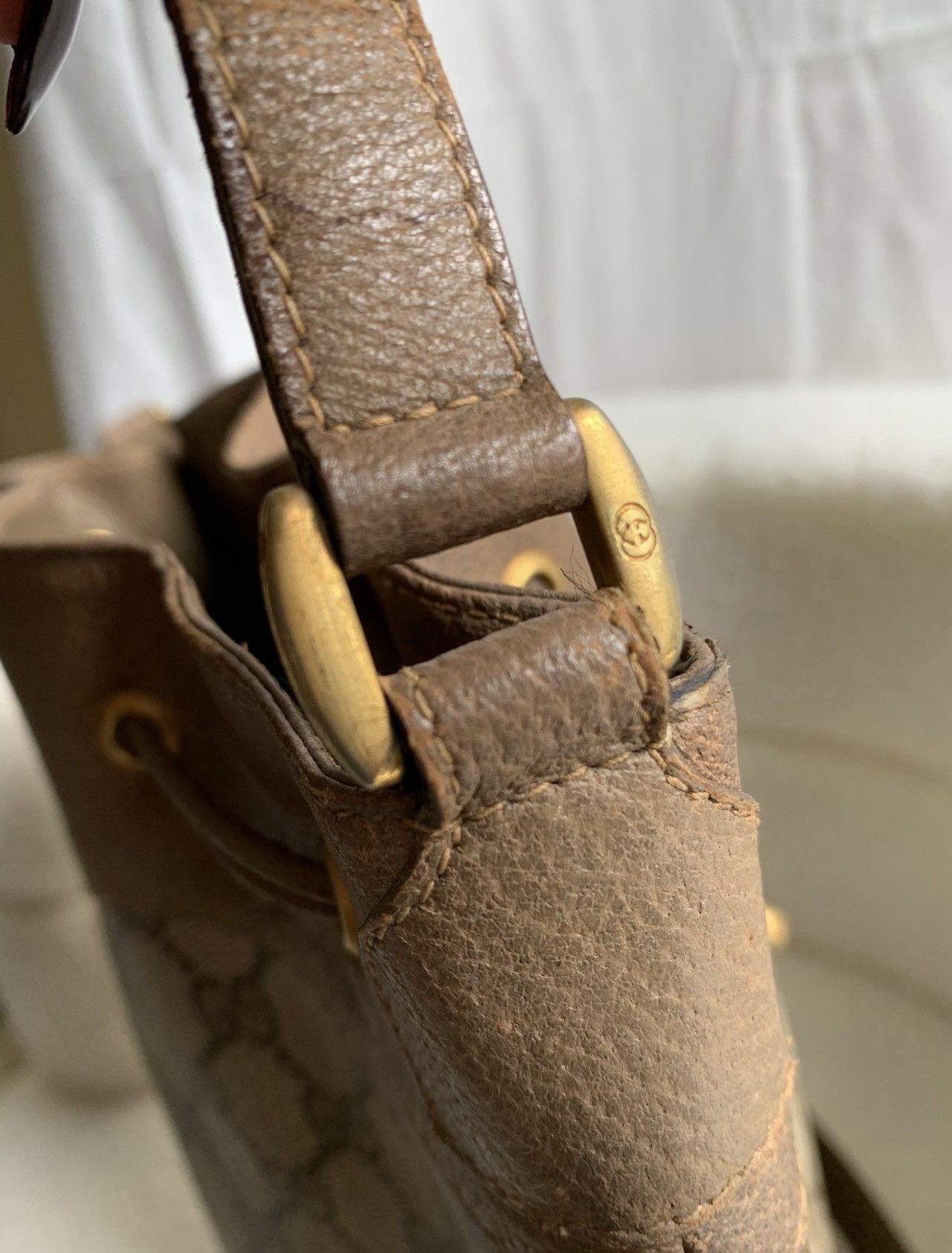 Gucci Authentic Gucci Vintage Ophidia Bucket Large Size ONE SIZE - 4 Thumbnail