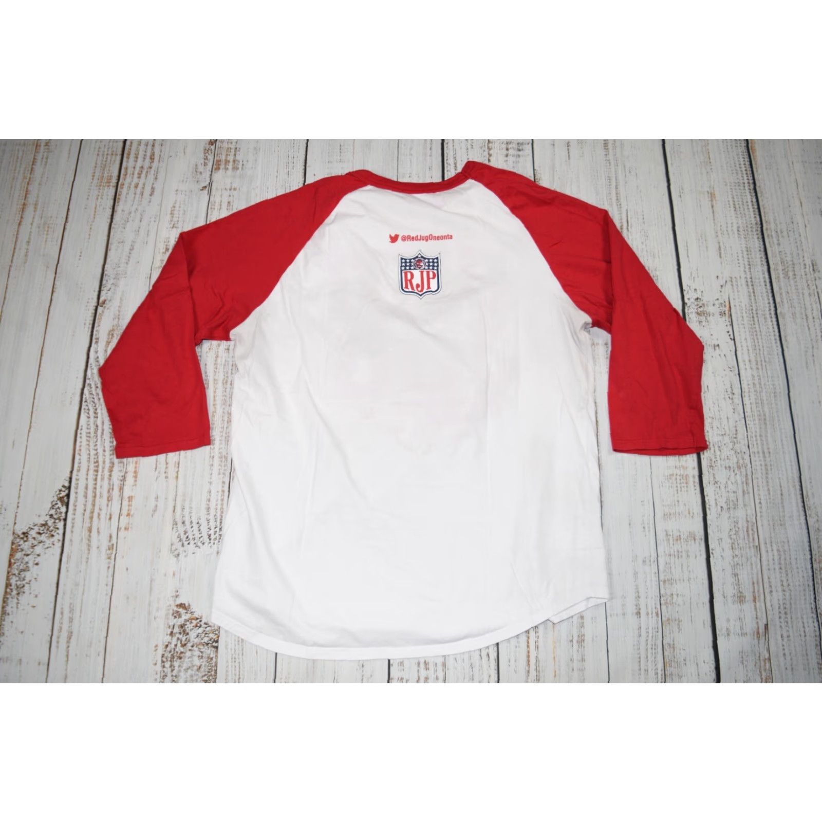 Etro VINTAGE SPORT TEK 1980s Unisex Cotton Graphic Tee Large Red Football Team Retro Shirt Size US L / EU 52-54 / 3 - 5 Thumbnail