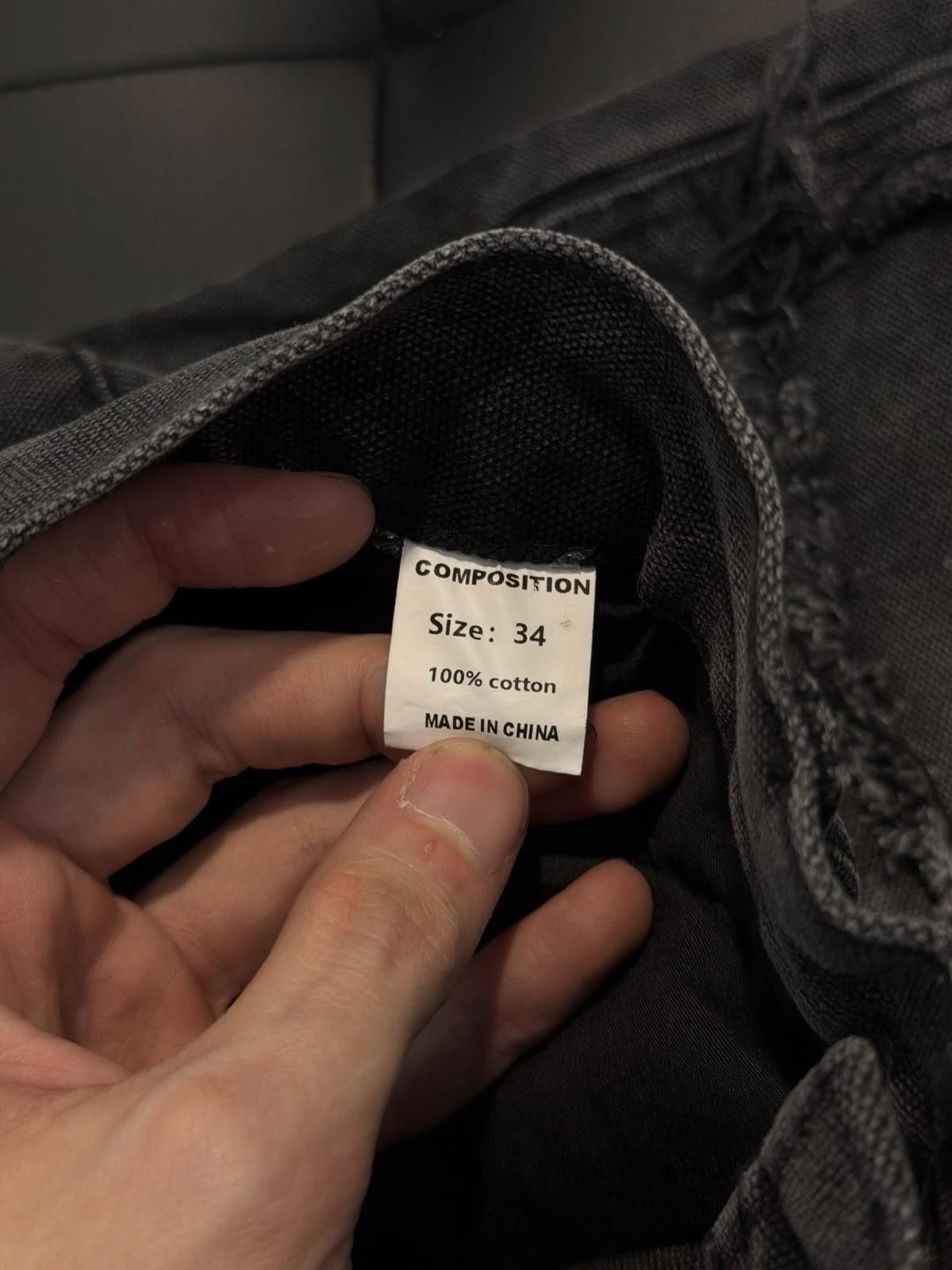 Vale Valley Baggy Denim Black Jeans Size 34 (NEW) Pants Crystal Size US 34 / EU 50 - 7 Thumbnail