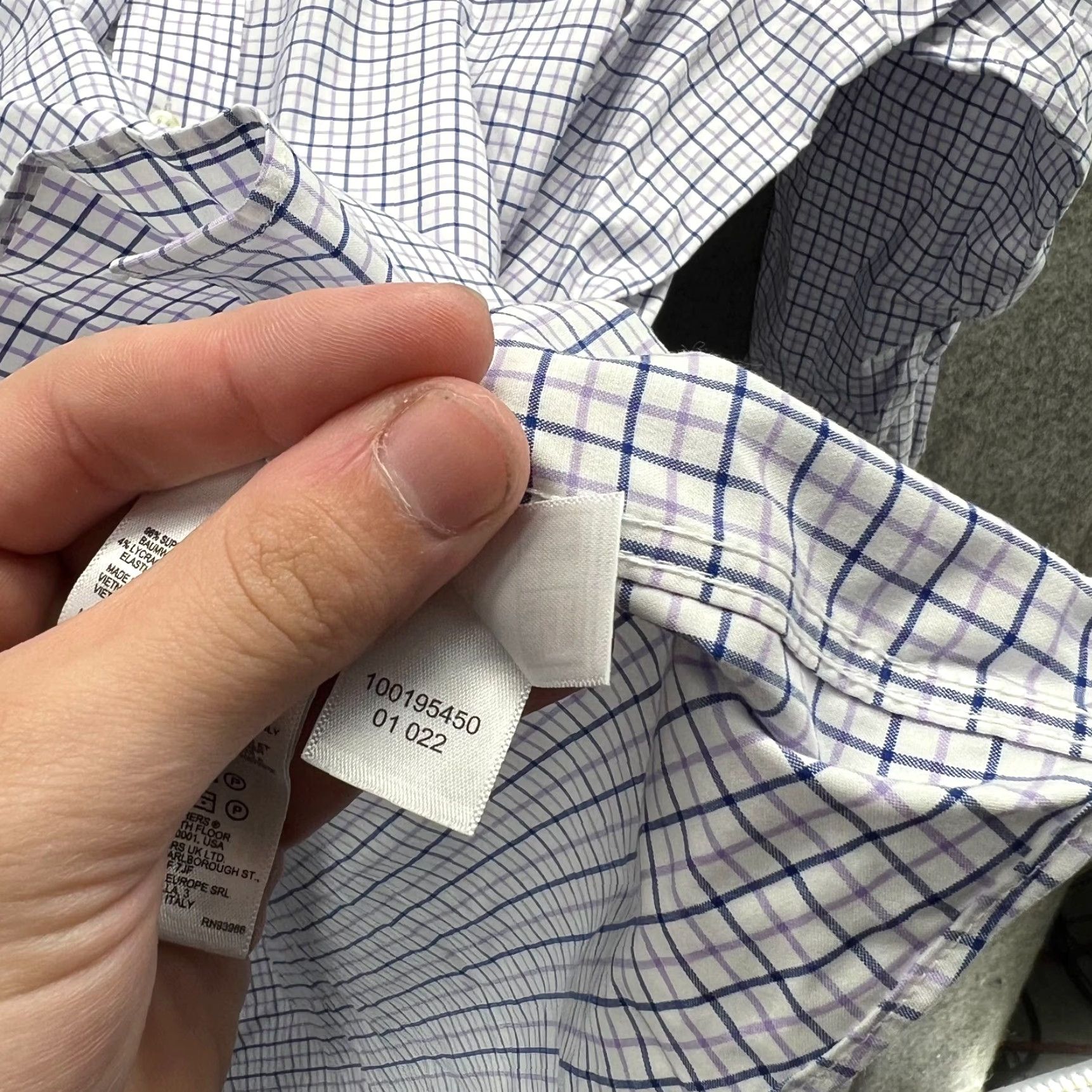 Brooks Brothers VINTAGE Brooks Brothers Shirt Mens 18.5 34 Blue Madison Poplin Button Down Gingham Shirt kin blue? Size US XXL / EU 58 / 5 - 7 Thumbnail