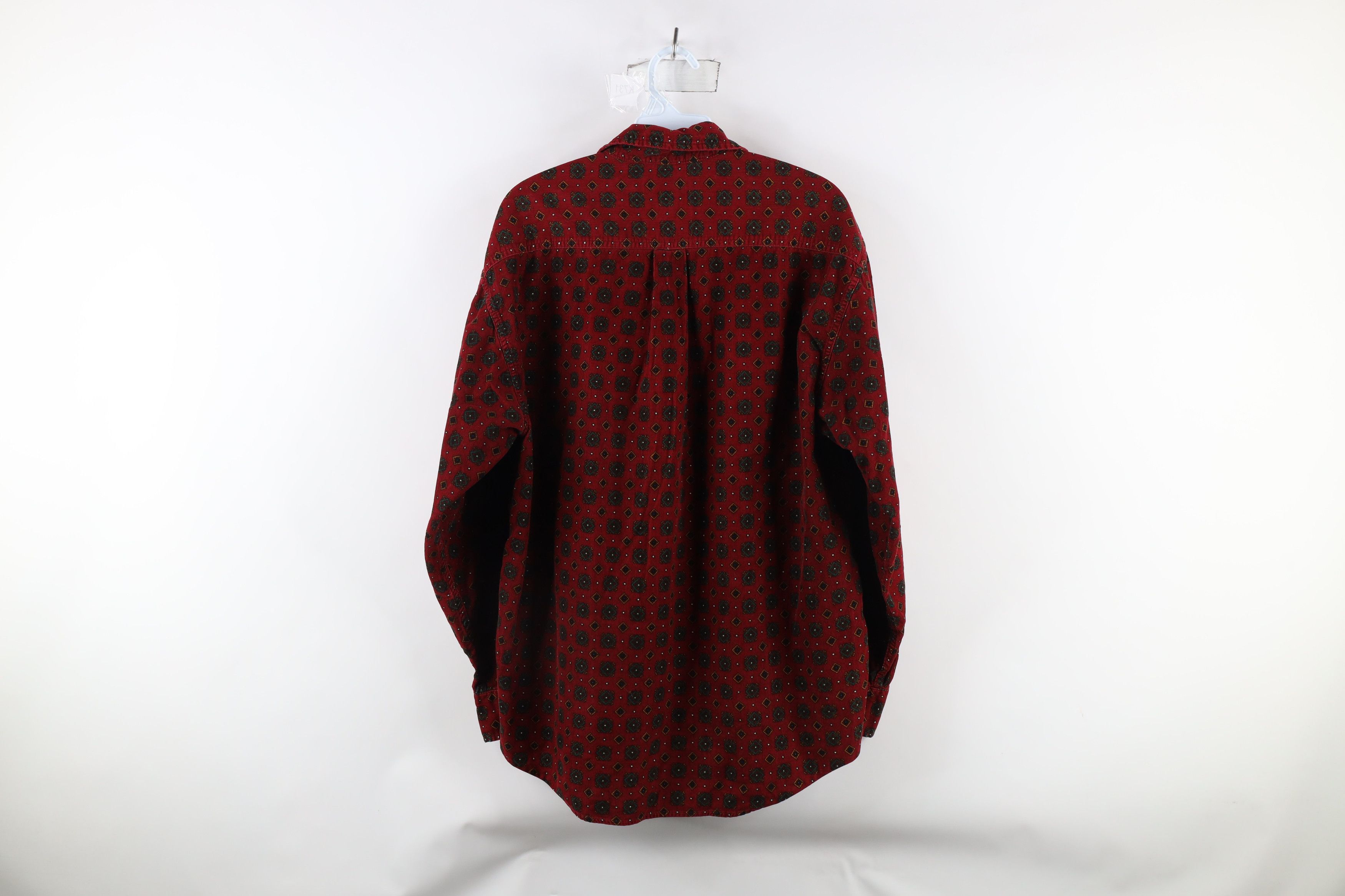 Vintage Vintage 90s Streetwear Corduroy Collared Button Shirt Size US M / EU 48-50 / 2 - 11 Thumbnail