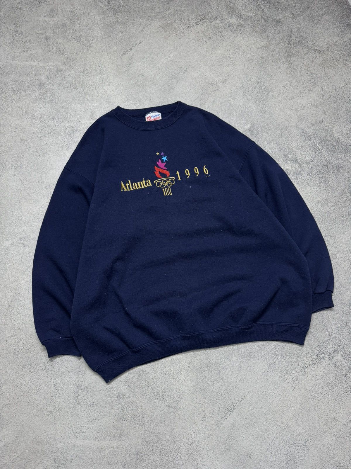 Hanes Vintage Y2k Olympic Games 1996 Atlanta Sweatshirt Size US XXL / EU 58 / 5 - 3 Thumbnail