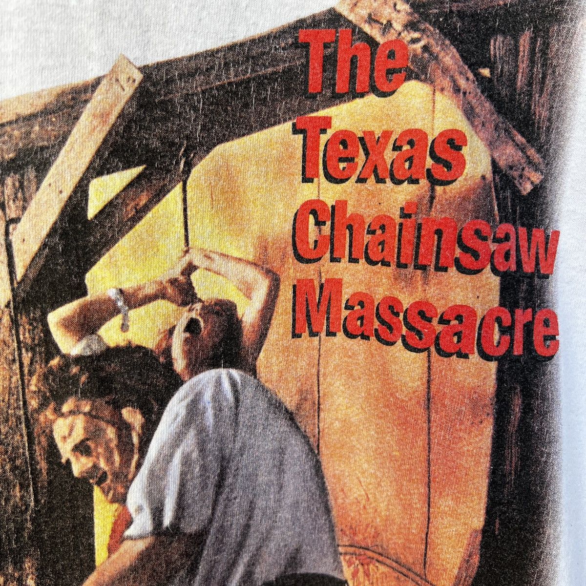 Tultex 1997 The Texas Chainsaw Massacre Horror Move Promo Tee Shirt Size US L / EU 52-54 / 3 - 11 Thumbnail