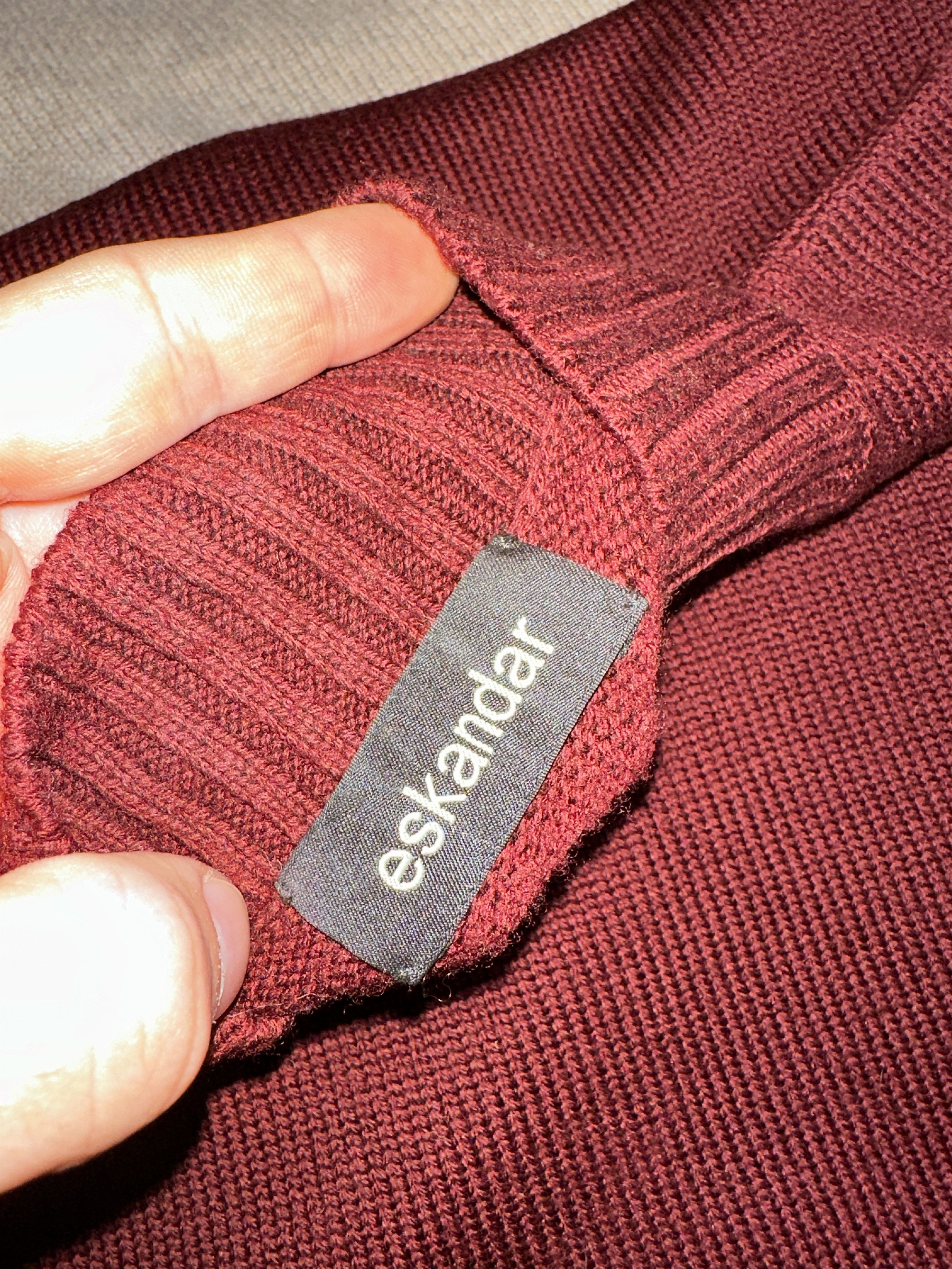 eskandar Eskandar 100% Merino Wool Oversized A-Shape Vest One Size Size ONE SIZE - 3 Thumbnail