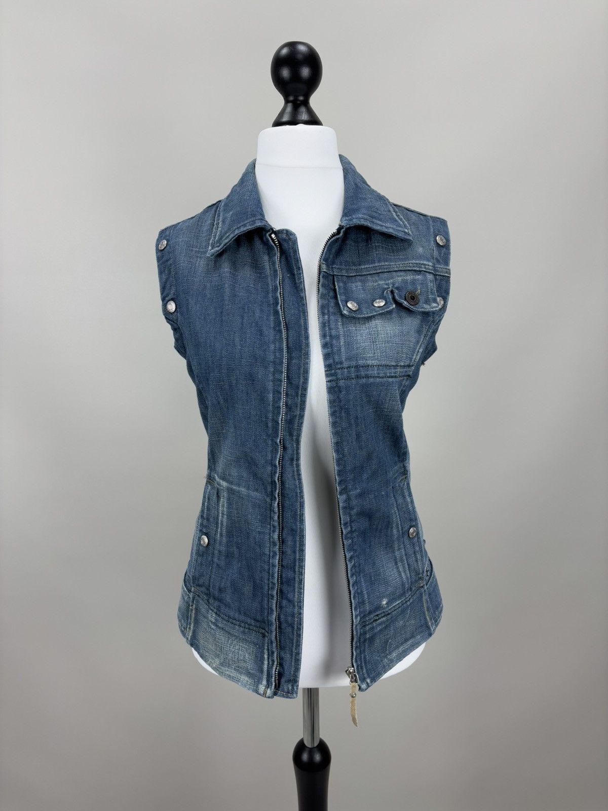 Diesel Womens vintage denim jacket vest 2in1 Diesel Size S Size S / US 4 / IT 40 - 13 Thumbnail