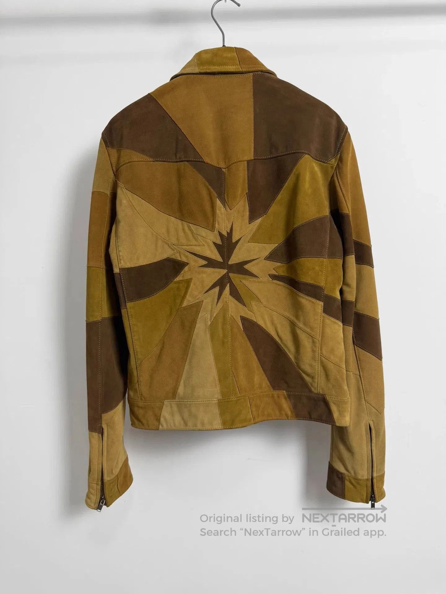 Saint Laurent Paris Brown Patchwork Leather Jacket Size S. Size US S / EU 44-46 / 1 - 2 Thumbnail