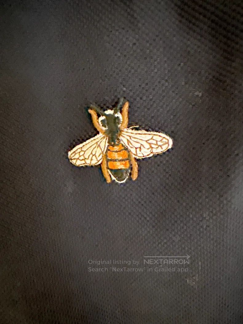 Gucci Gucci Bee embroidery black polo shirt Size US M / EU 48-50 / 2 - 3 Thumbnail