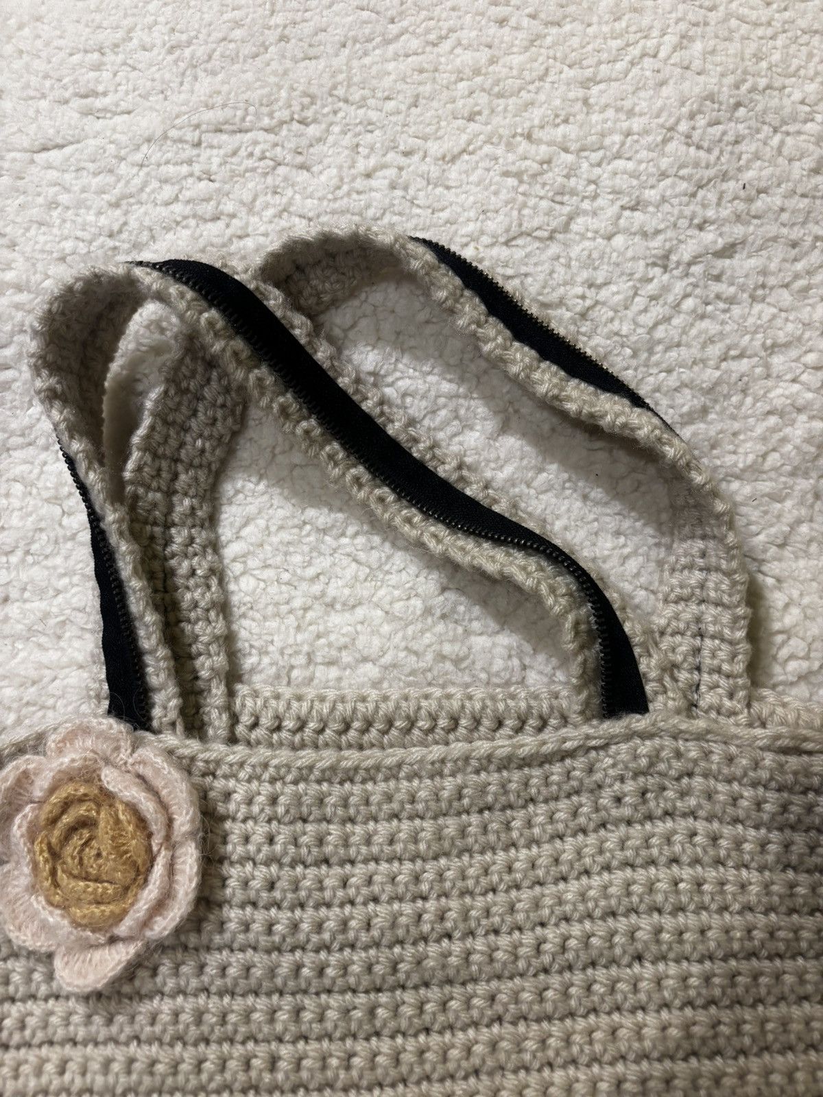 Other Cream colored crochet bag1919 Size ONE SIZE - 4 Thumbnail
