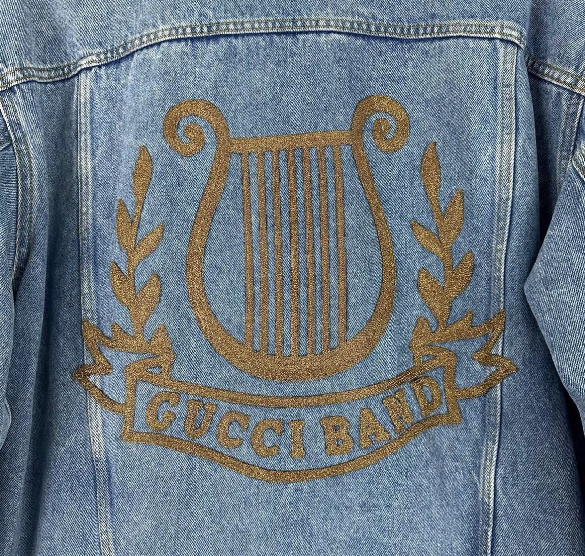 Gucci Gucci Logo Embroidered Denim Jacket J42 Size US M / EU 48-50 / 2 - 4 Thumbnail