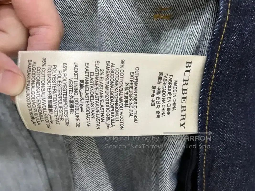 Burberry Burberry Women's Blue Denim Double-Breasted Coat. Size S / US 4 / IT 40 - 8 Thumbnail