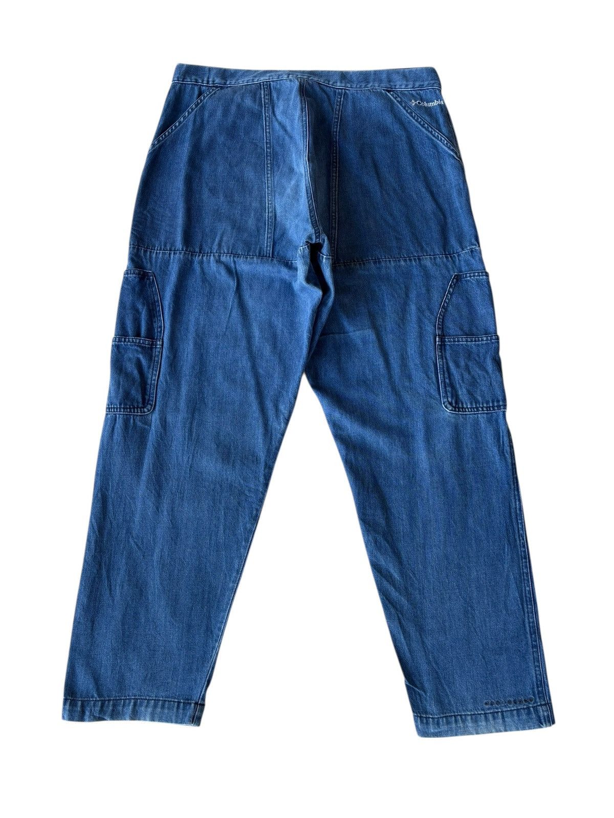Columbia 💥COLUMBIA OMNI-SHADE UTILITY DENIM CARGO PANT OUTDOOR HIKING Size US 34 / EU 50 - 3 Thumbnail