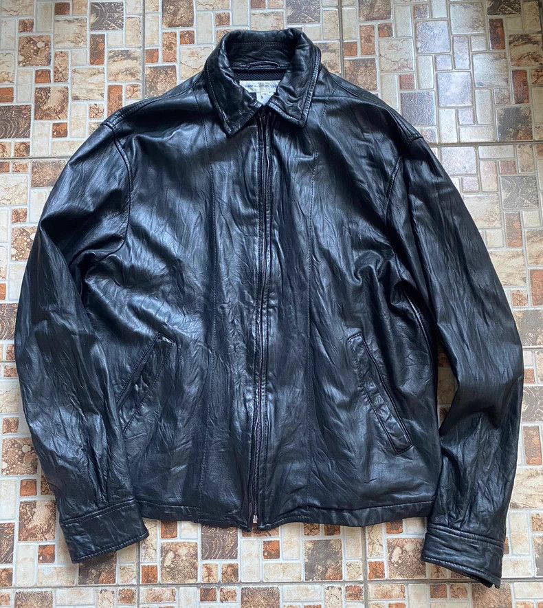 Comme des Garcons Comme des Garcons 05AW Pleated Leather Jacket Size US M / EU 48-50 / 2 - 1 Thumbnail
