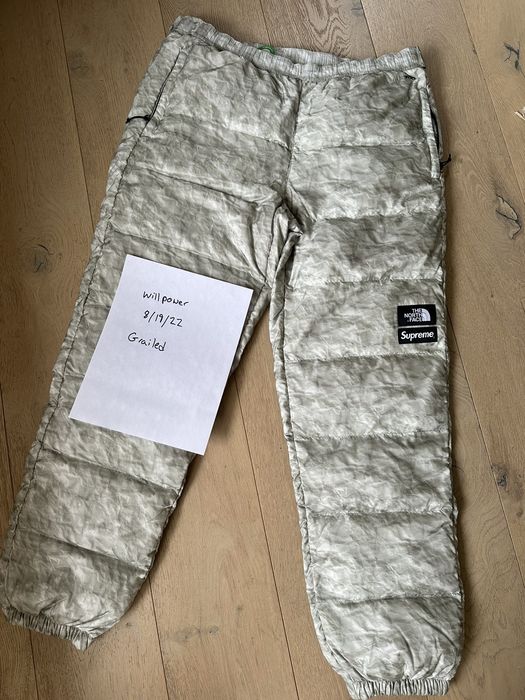 Supreme Supreme- The North Face Paper Print Nuptse Pant | Grailed