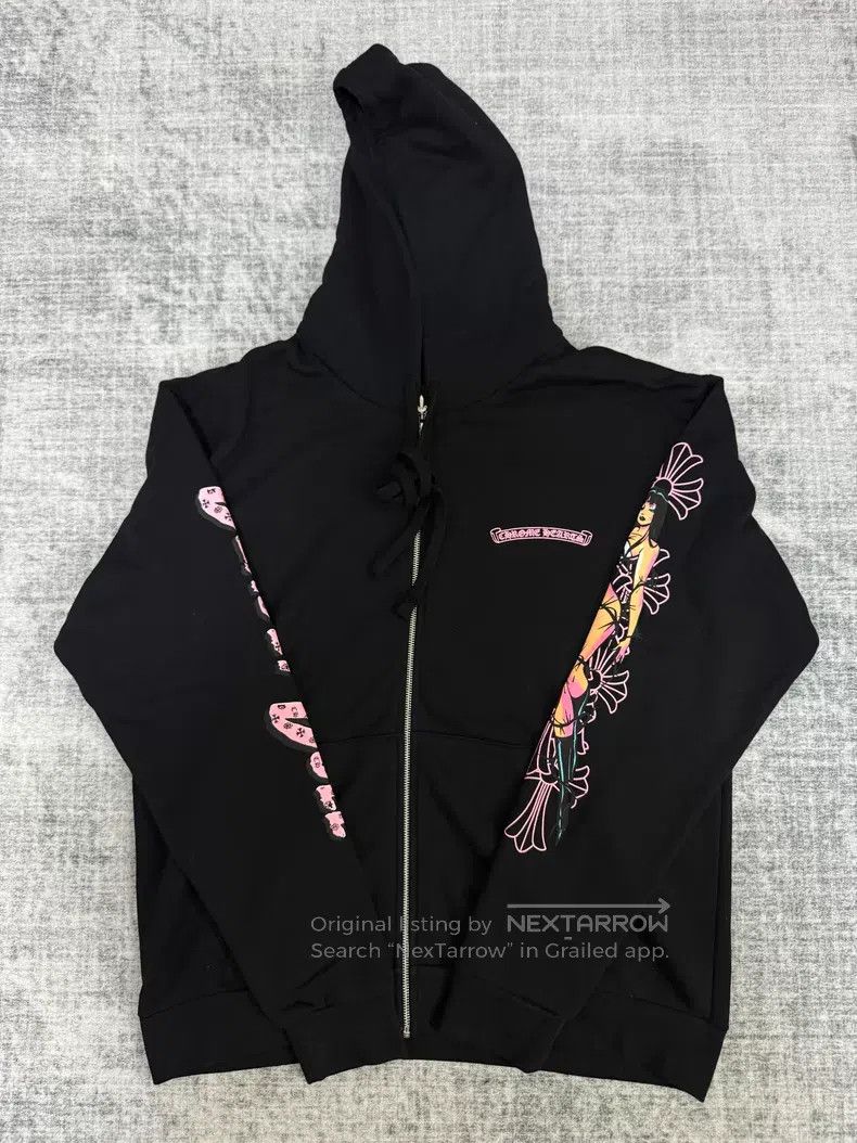 CHROME HEARTS Size M Phantom Cross Goddess Zip-up Jacket