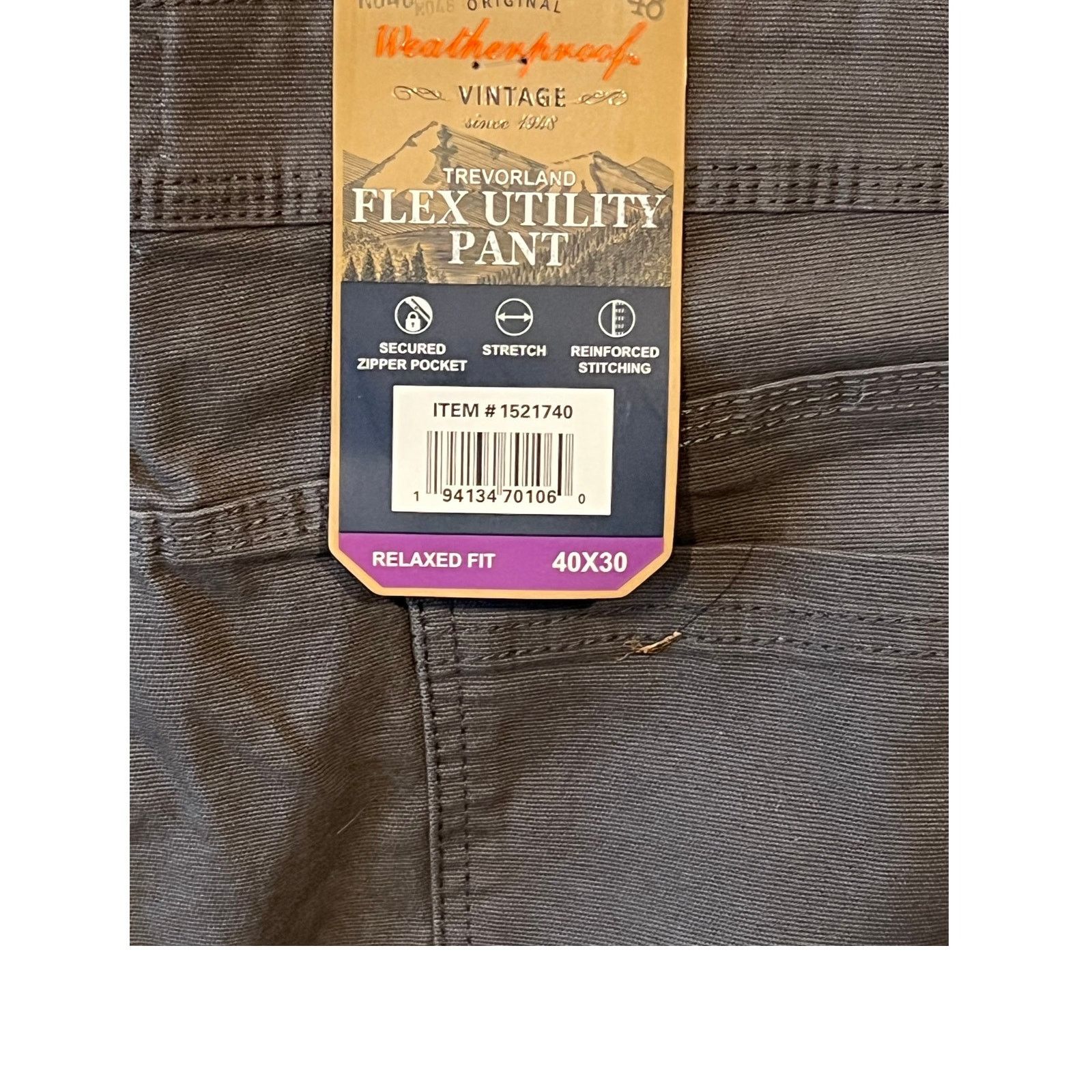 Weatherproof Weatherproof Trevorland Relaxed Utility Pants Mens 40x30 Size US 40 / EU 56 - 4 Thumbnail