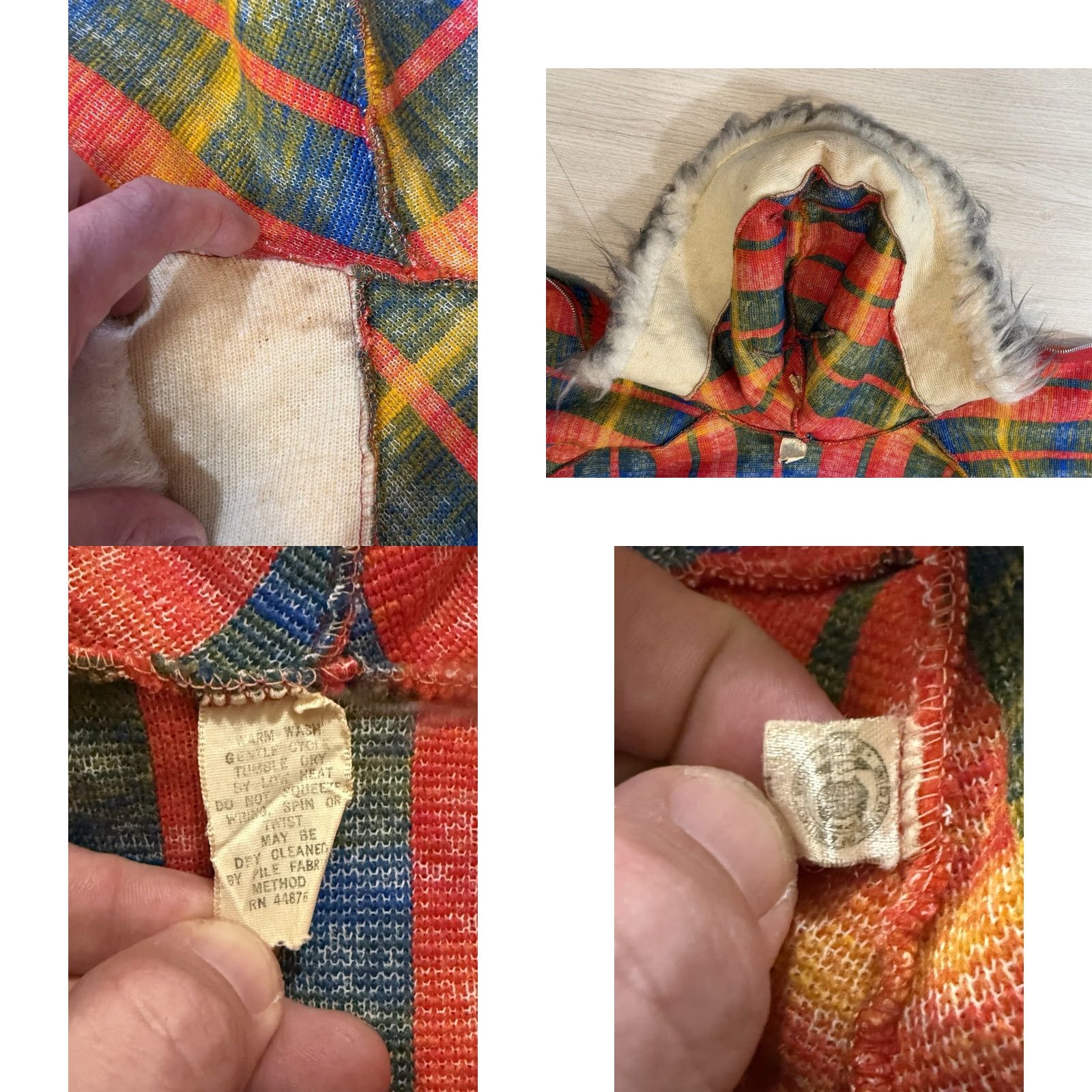 Vintage VINTAGE 60s Women's Poncho Cape Plaid OSFA Mod Carnaby Street Bohemian ILGWU USA Size ONE SIZE - 9 Thumbnail