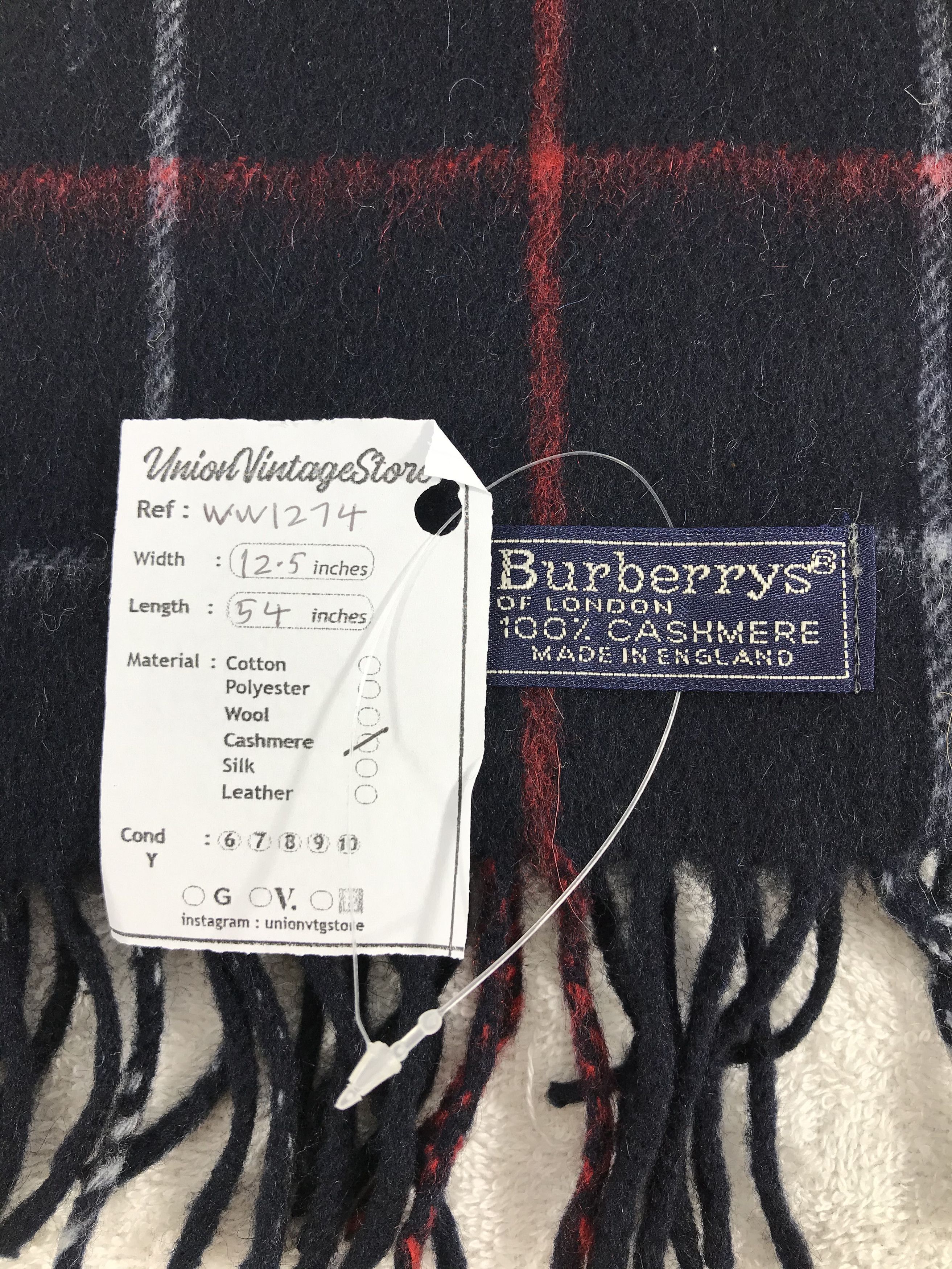 Burberry × Vintage Burberry Scarf / Muffler / Neckwear - WW1274 Size ONE SIZE - 4 Thumbnail