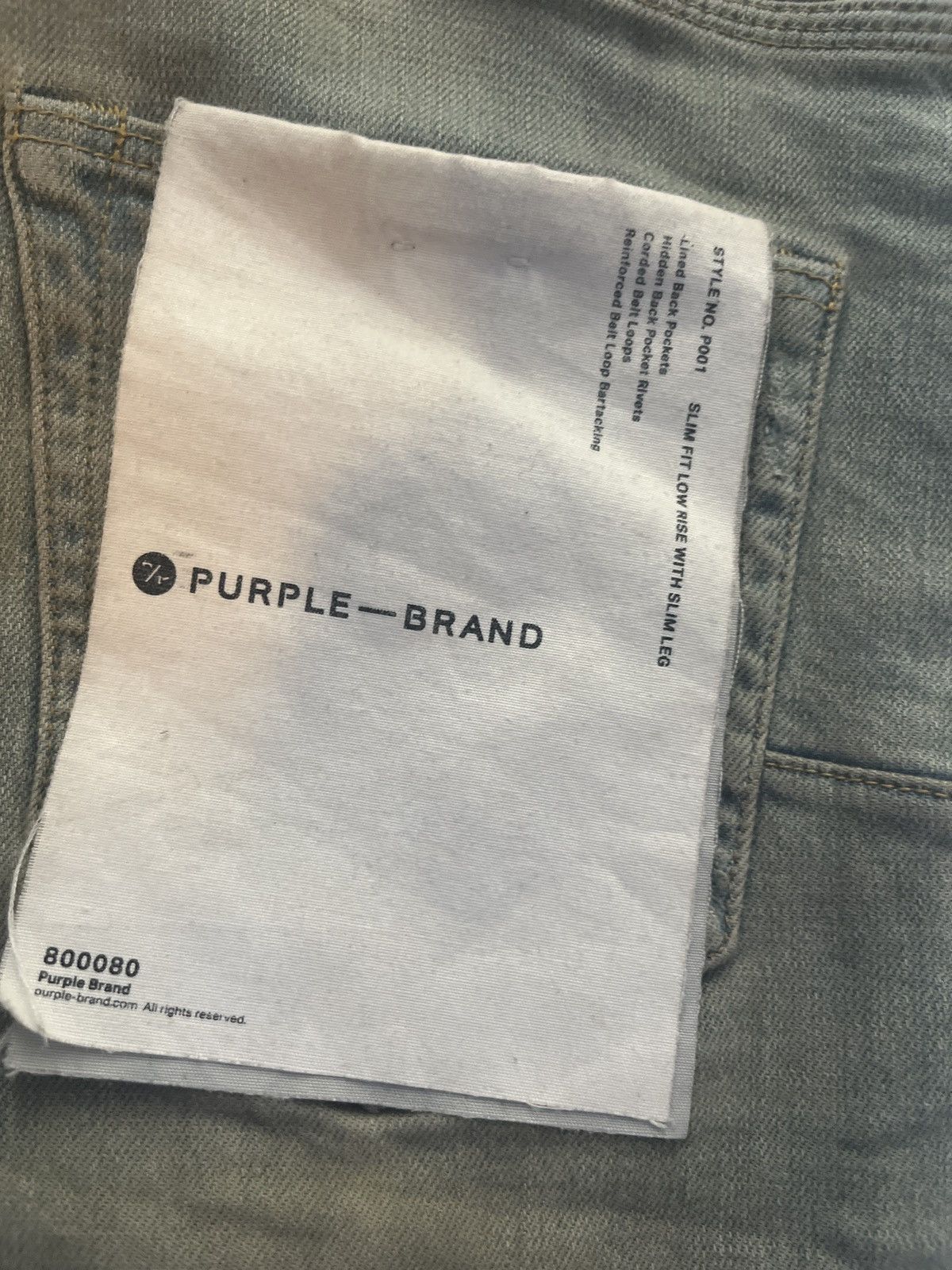 Purple Brand STYLE NO. P001 Size US 29 - 6 Thumbnail