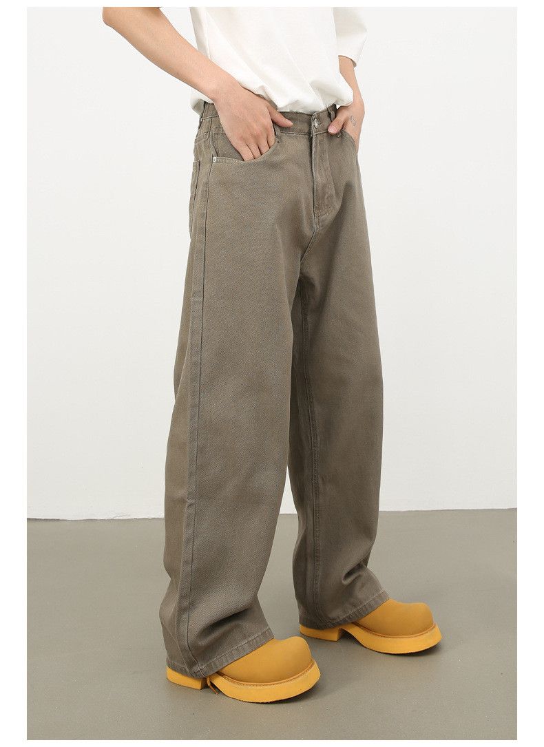 Japanese Brand × Jean Retro elastic waist men's loose casual wide leg jeans Size US 32 / EU 48 - 3 Thumbnail
