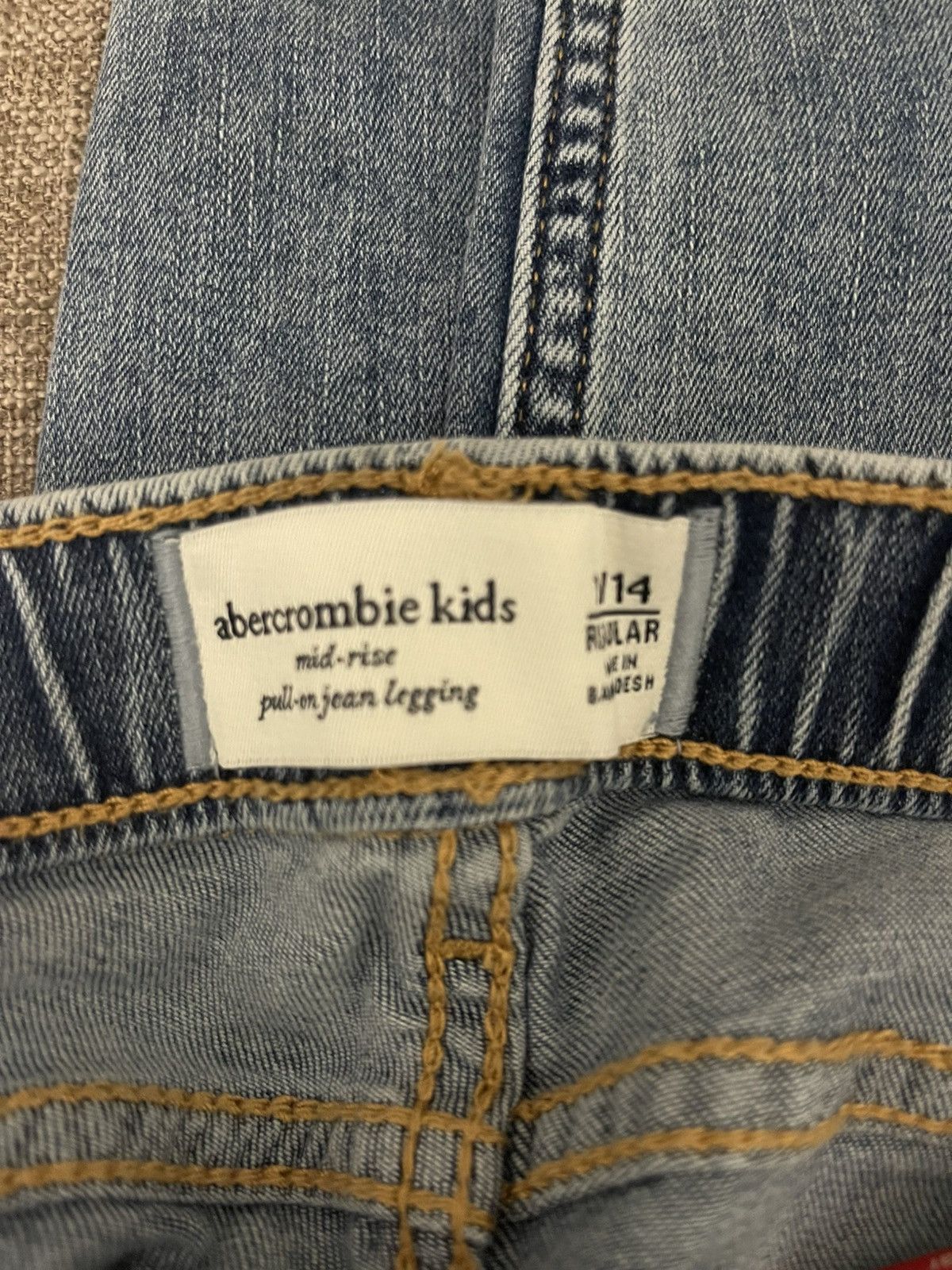 Abercrombie & Fitch Abercrombie kids pull on low rise jeggings size 13/14 Size 22" - 8 Thumbnail