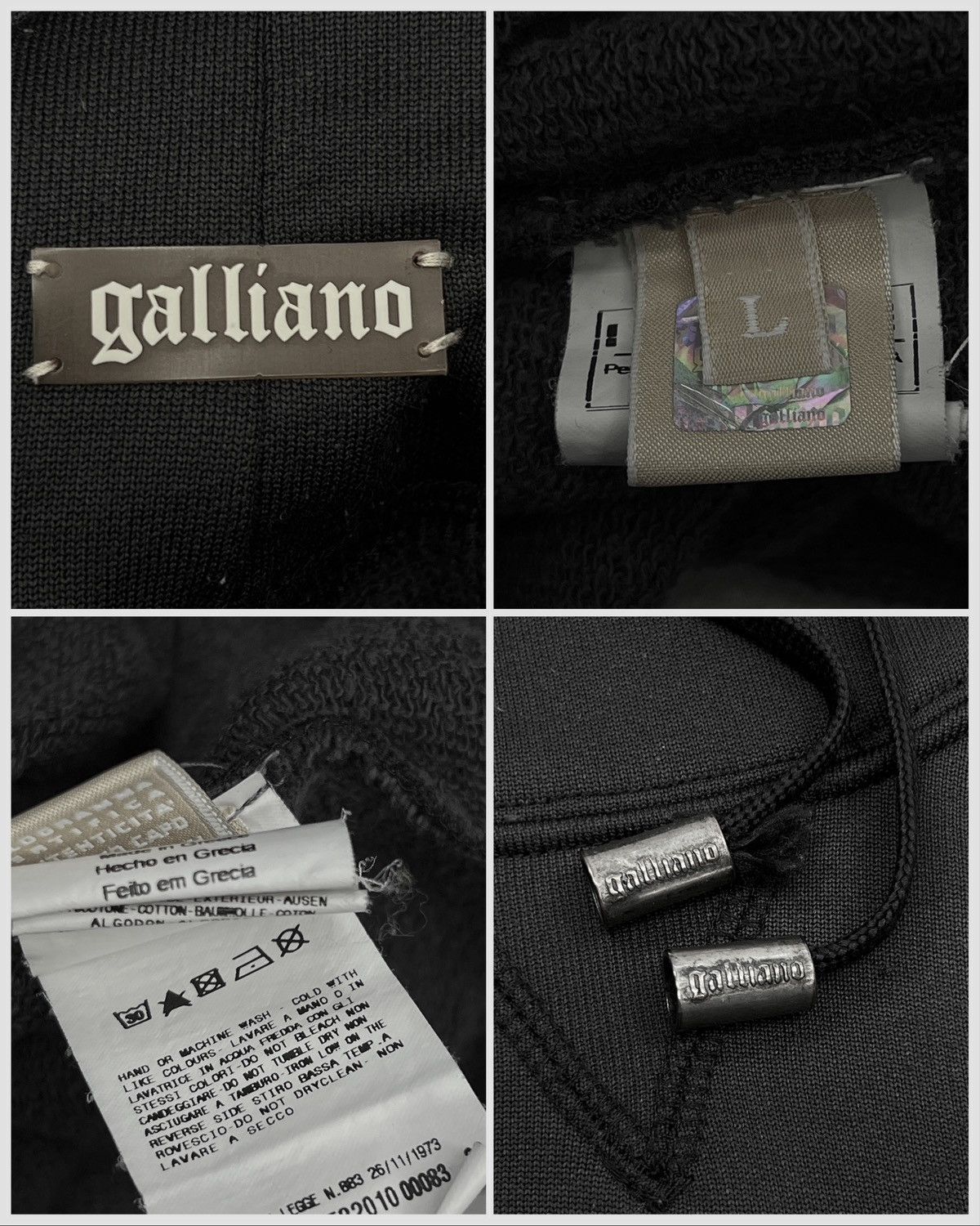 John Galliano 2000's John Galliano Big Logo High Neck Pullover Size US L / EU 52-54 / 3 - 9 Thumbnail