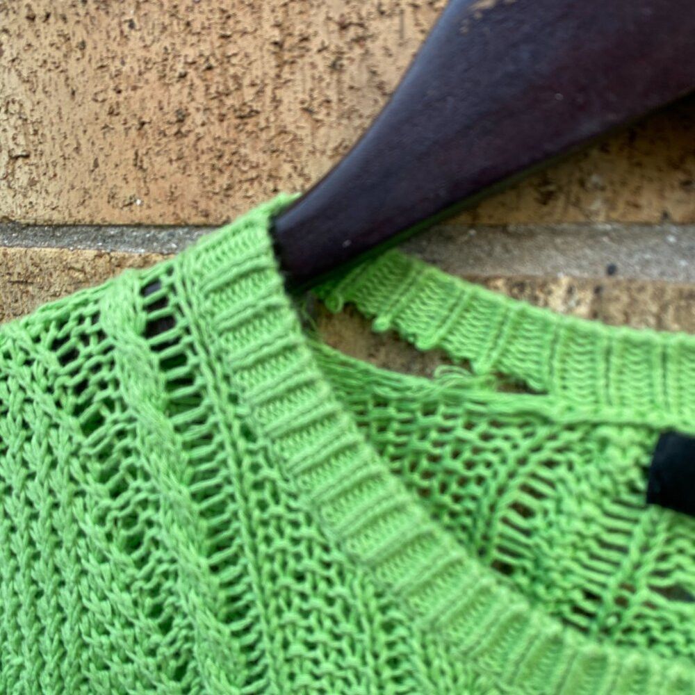 Ralph Lauren Black Label Ralph Lauren BLACK LABEL Cable Knit Sweater Green Large Size L / US 10 / IT 46 - 6 Thumbnail