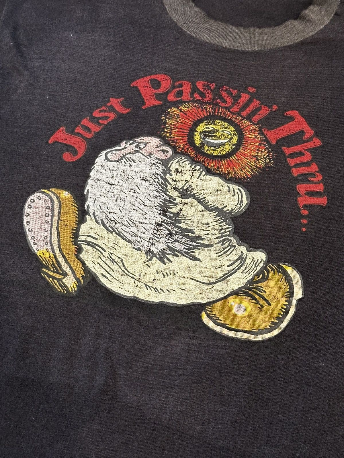 Vintage RARE VINTAGE ROBERT CRUMB “JUST PASSIN THRU” 70’s MR NATURAL Size US M / EU 48-50 / 2 - 3 Thumbnail