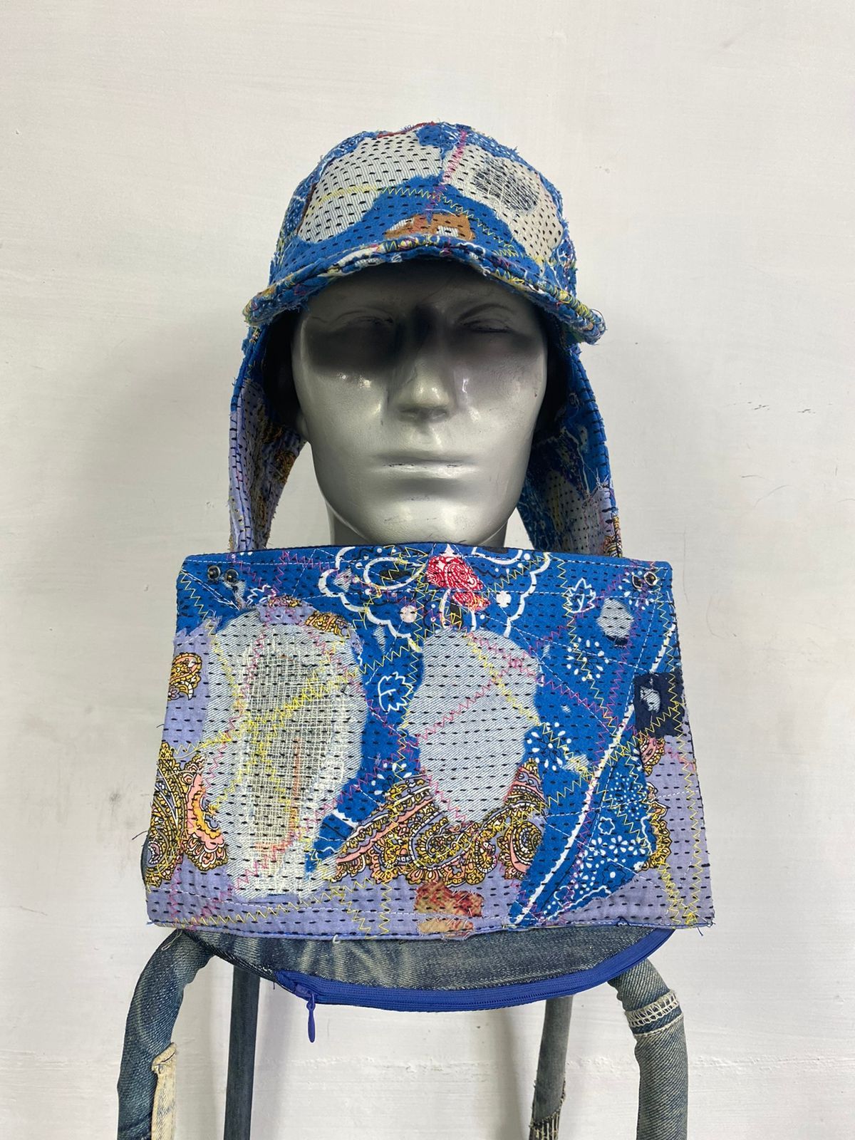 Other Custom Made Distressed Paisley Patchwork hats boro by Ahado Size ONE SIZE - 10 Thumbnail