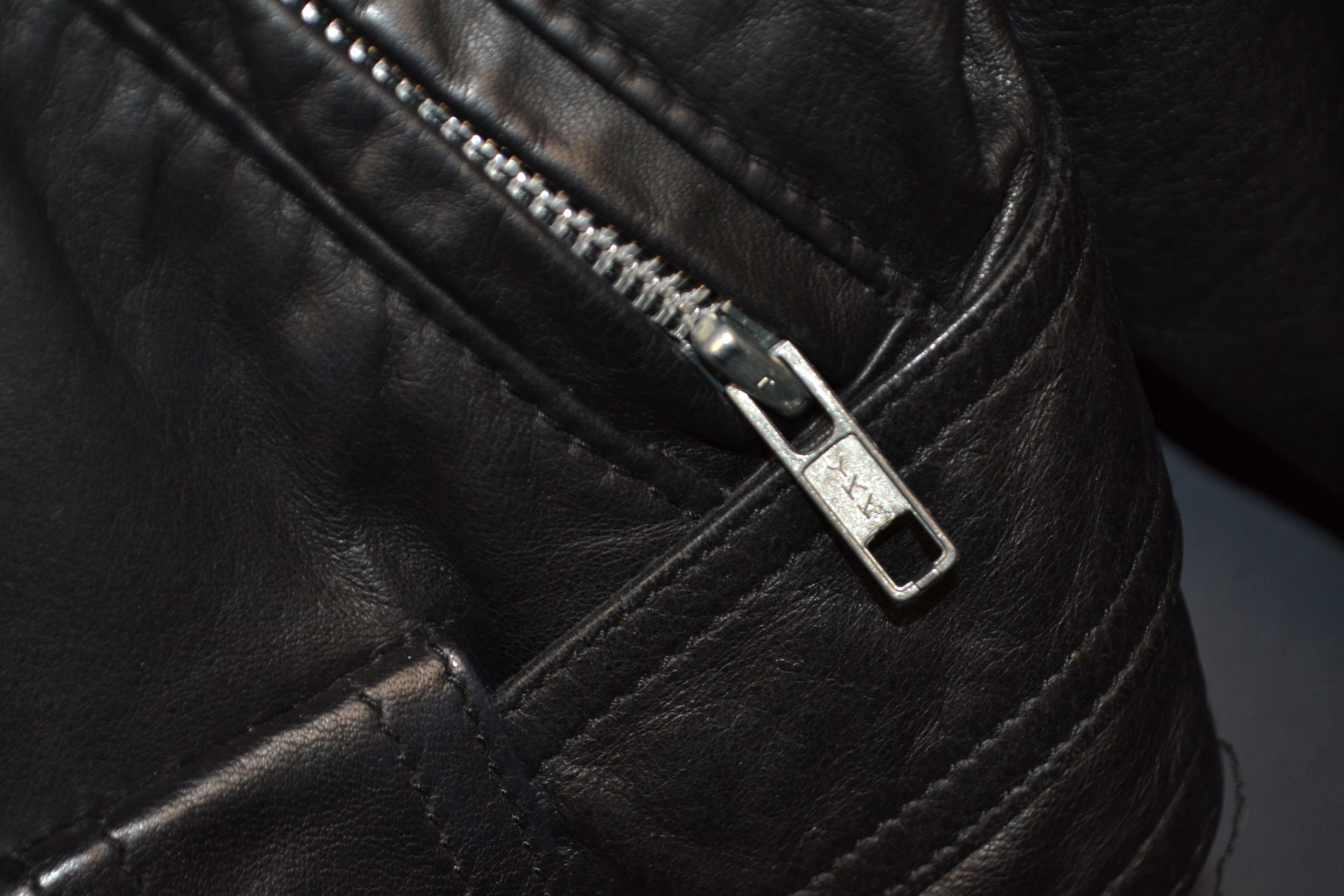 Vintage On The Fringe Black Leather Biker Jacket M Made Canada Size M / US 6-8 / IT 42-44 - 4 Thumbnail
