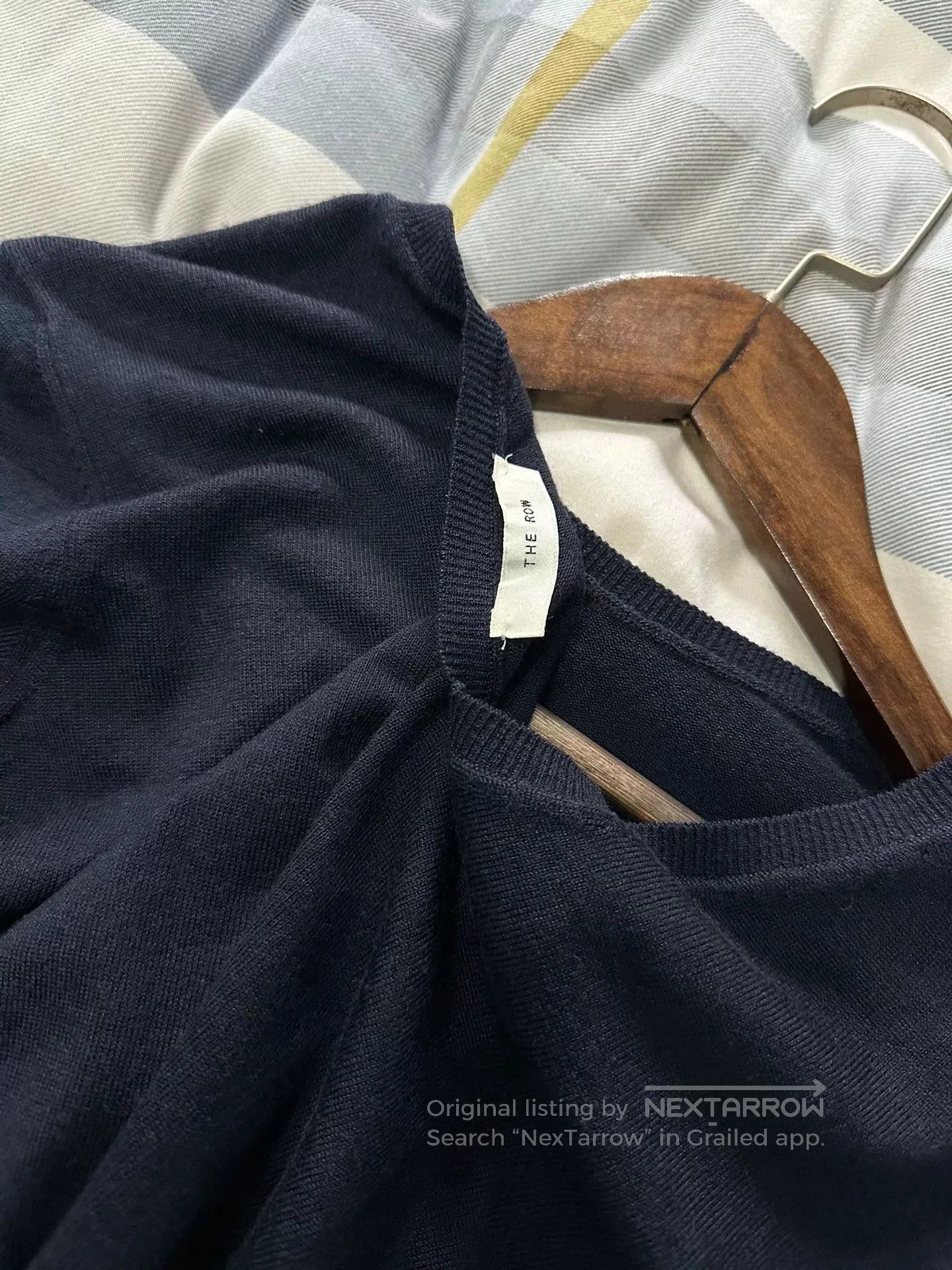 The Row Short Knit Top in Deep Blue. Size S / US 4 / IT 40 - 2 Thumbnail