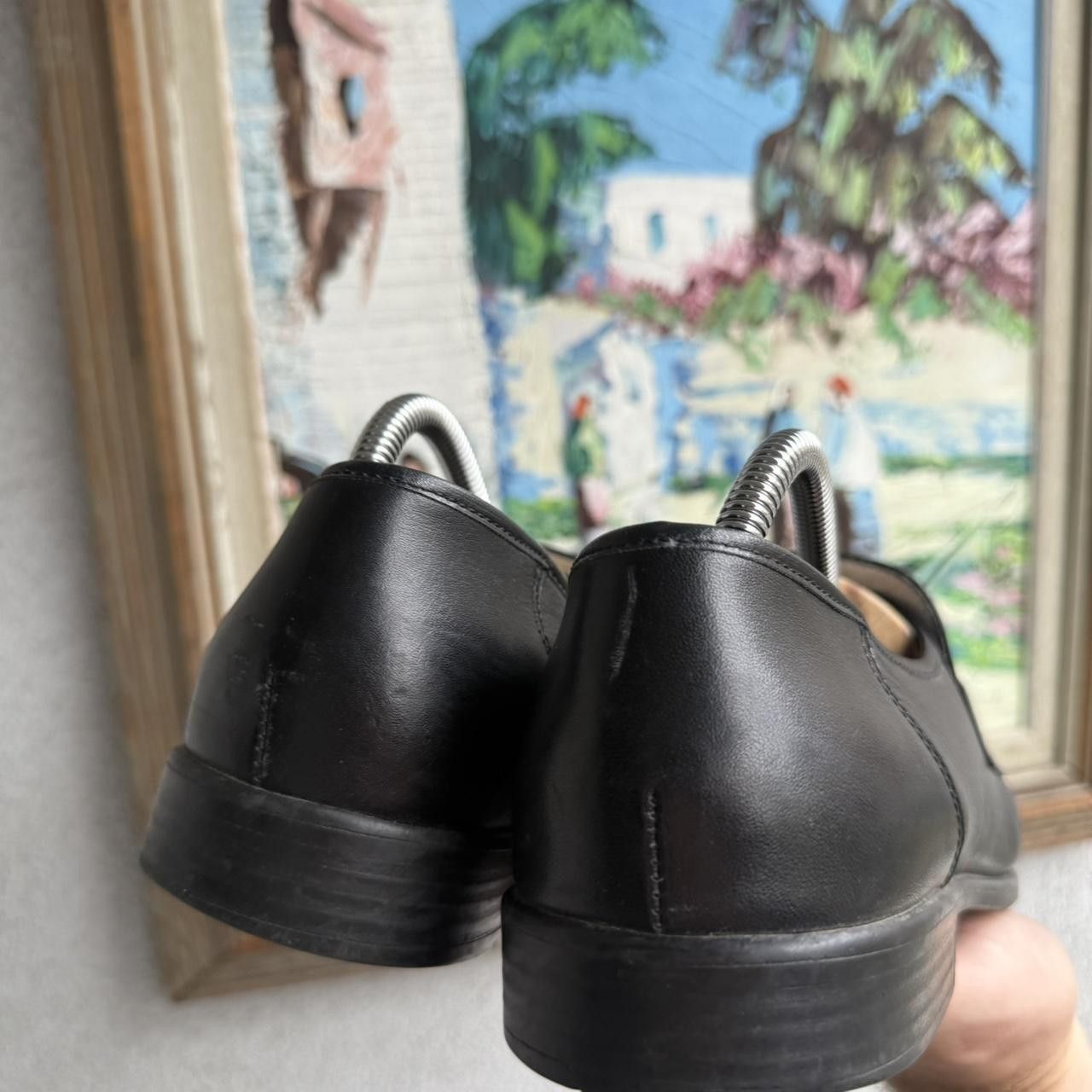 Vintage Loafers black Leather Vintage 90s Size US 10.5 / EU 43-44 - 3 Thumbnail