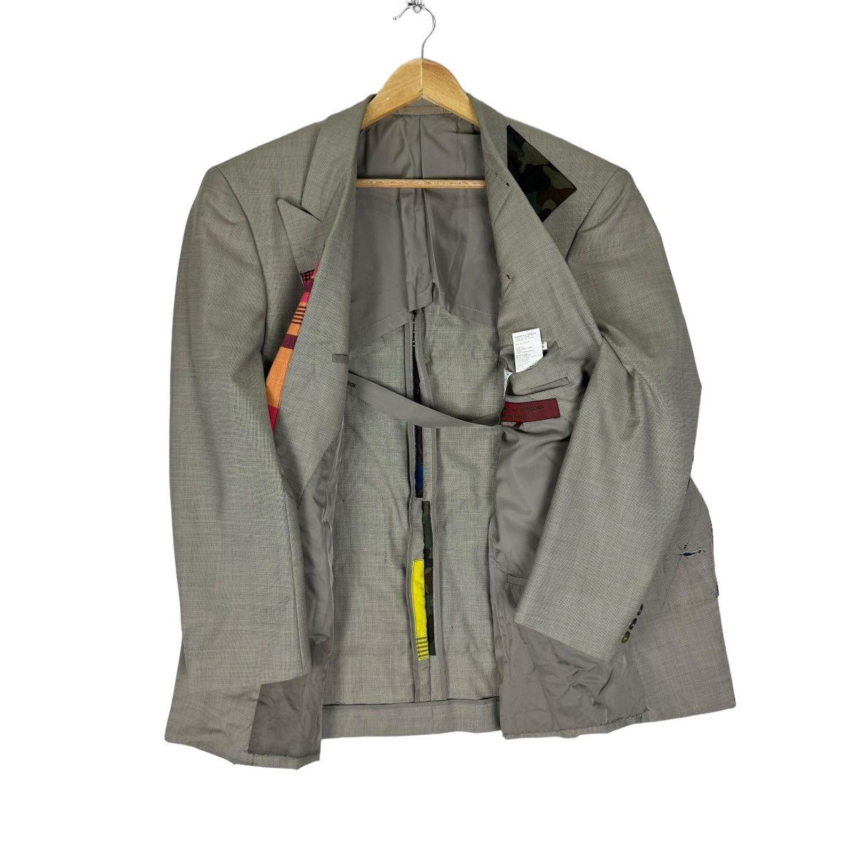 Comme des Garcons ☀️CDG HOMME DEUX FW1992 PATCHWORK BLAZER LIKE JUNYA WATANABE Size US S / EU 44-46 / 1 - 11 Thumbnail