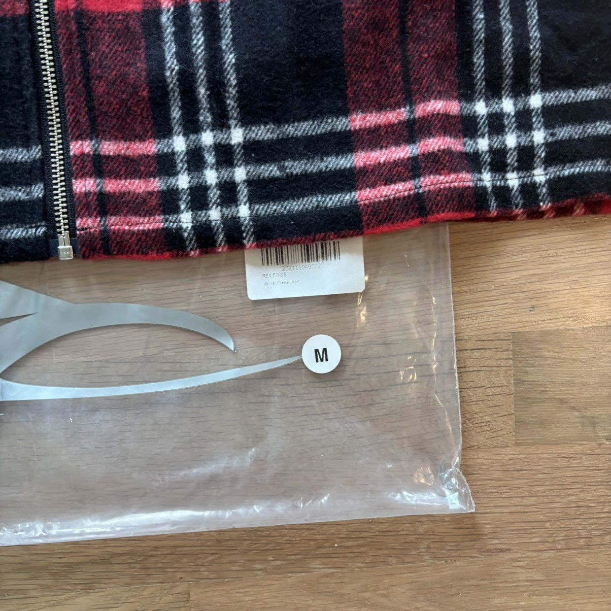 Revenge Revenge Red Flannel Zip Up Size US M / EU 48-50 / 2 - 9 Thumbnail
