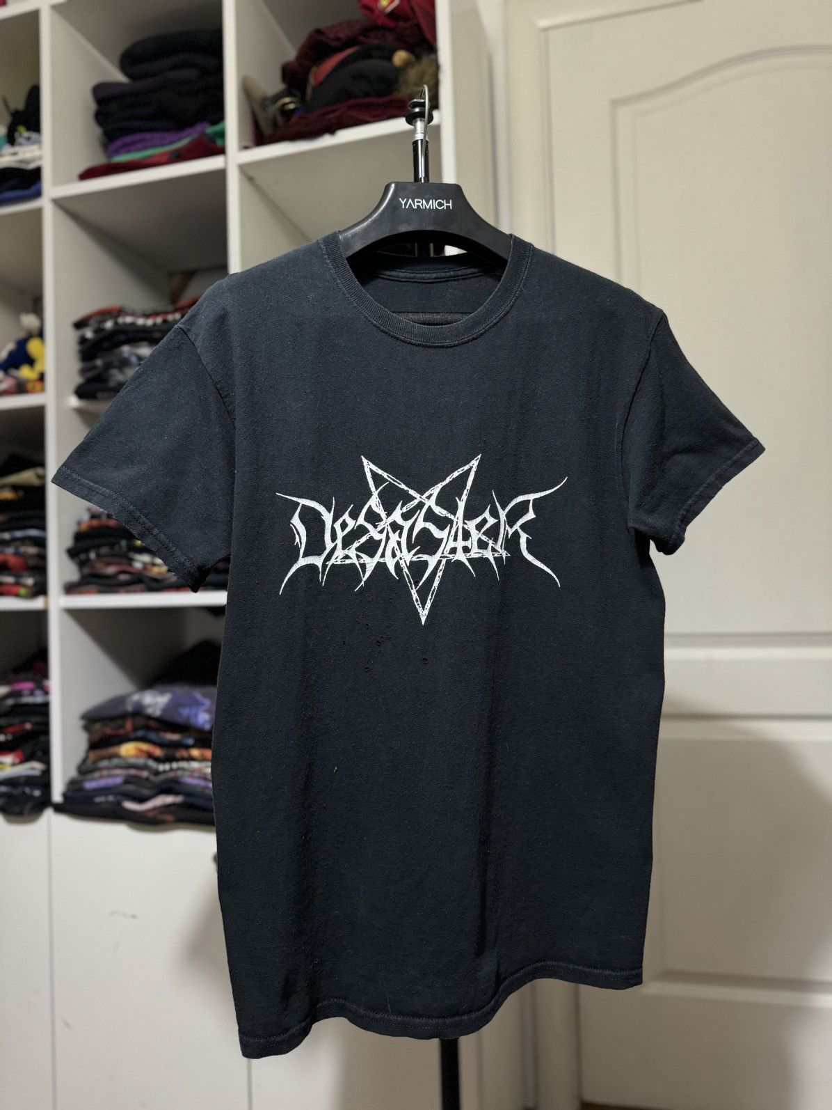 Band Tees × Vintage Vintage Desaster Band Or Be Banged Black Metal Tee Size US M / EU 48-50 / 2 - 3 Thumbnail