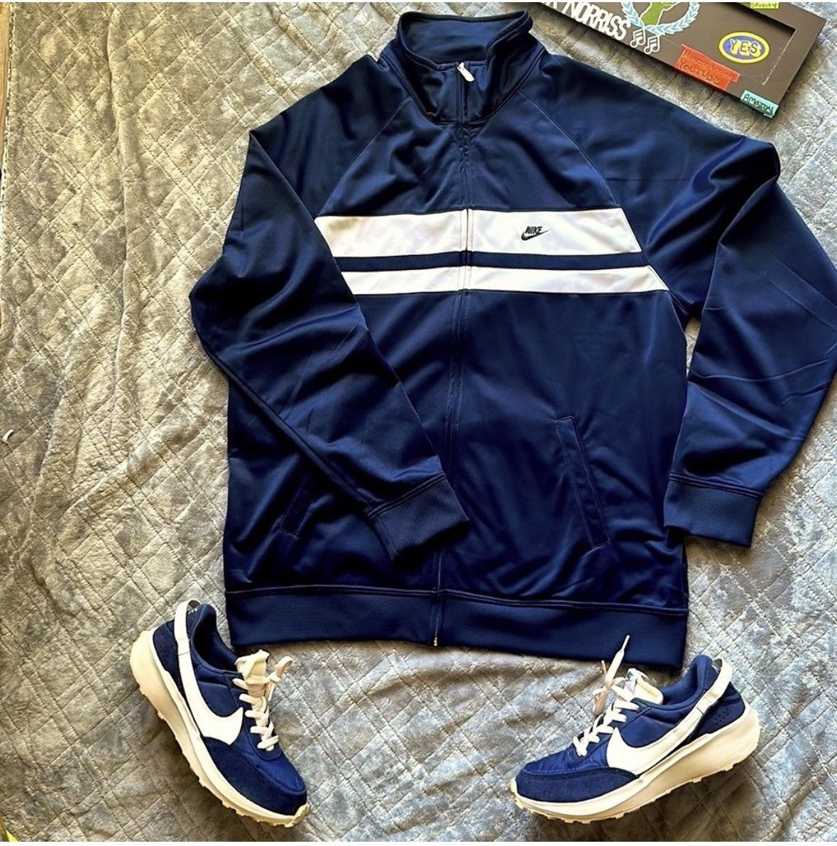Designer × Nike NIKE ZIPUP Sweat Suit | Clean | Blue/White | Size Size US XXL / EU 58 / 5 - 2 Thumbnail