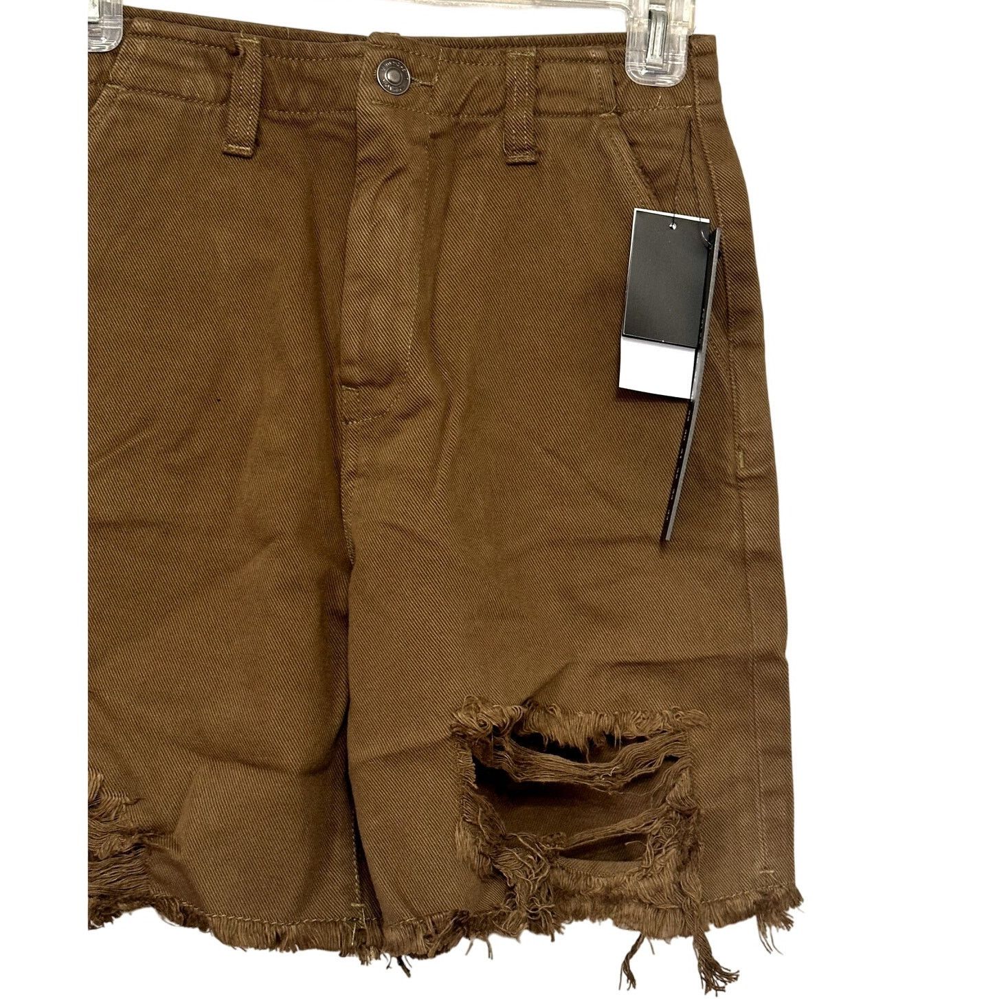 Earnest Sewn Earnest Sewn Distressed Shorts High Rise Denim Brown 24 NWT Size 24" / US 00 / IT 34 - 4 Thumbnail